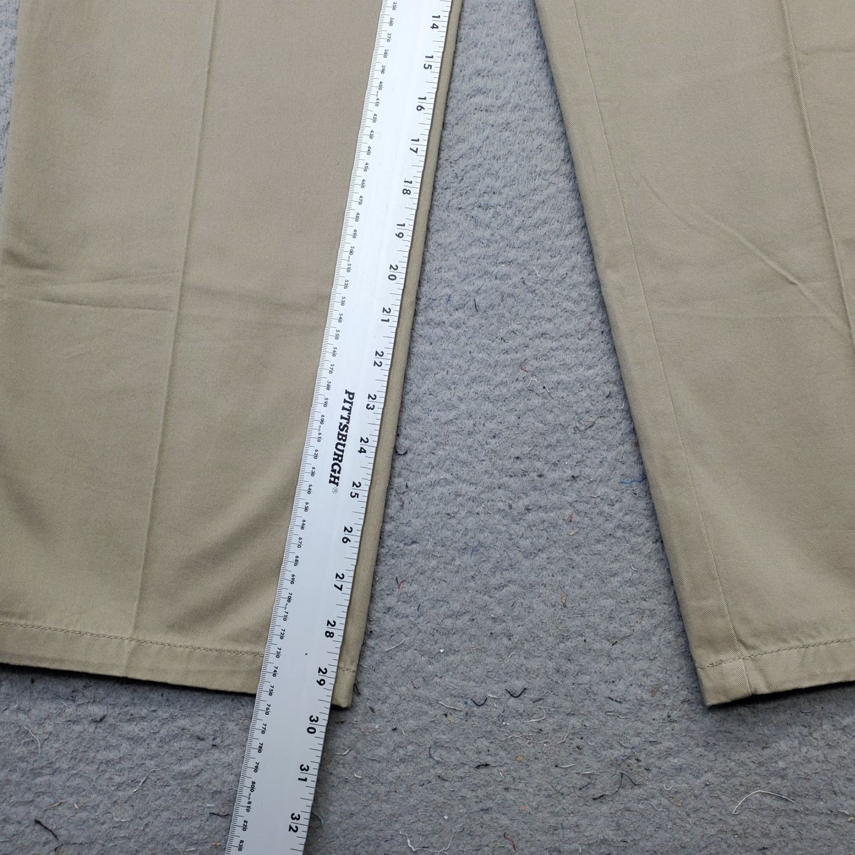 Weatherproof Weatherproof Mens Cargo Pants 36x30 Tan Flat Front Straight Leg 100% Cotton Size US 36 / EU 52 - 4 Thumbnail