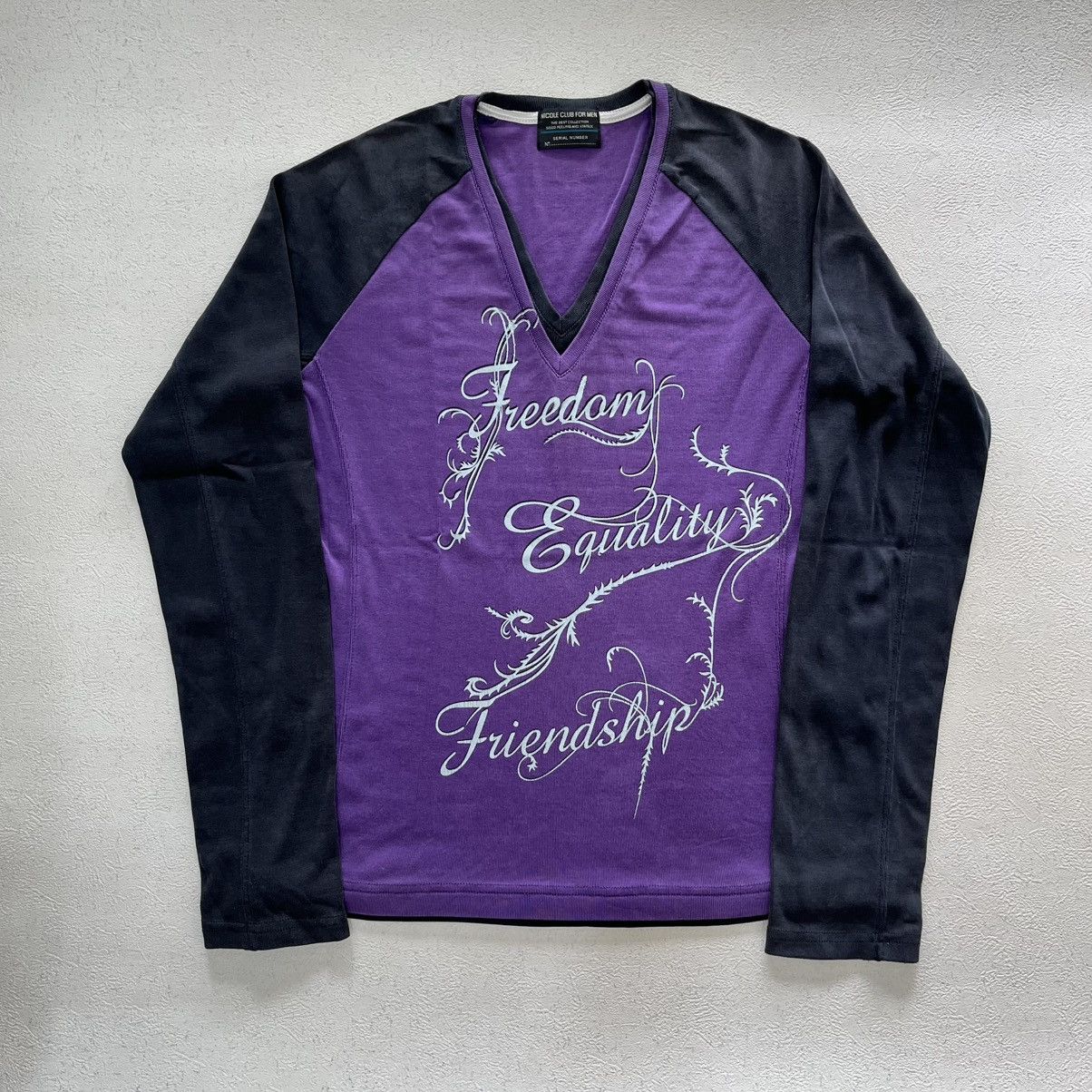 Nicole Club Nicole Club 2000s Japanese archive poem vkei longsleeve tee Size US M / EU 48-50 / 2 - 1 Thumbnail