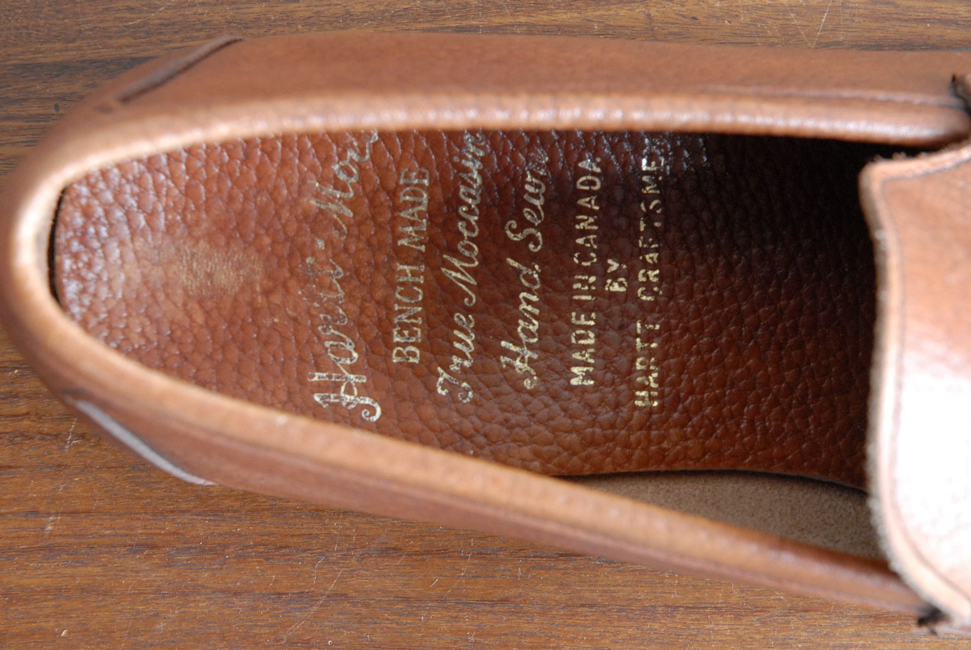 Vintage Hartt True Moccasin loafers, Hand Sewn, Custom Grade Size US 9 / EU 42 - 7 Thumbnail