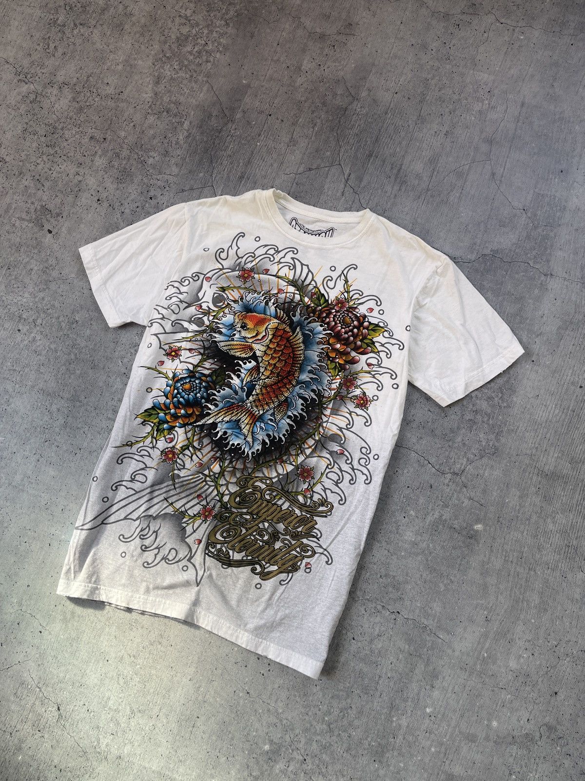 Affliction × Vintage Y2K Affliction Style Rhinestone Emperor Eternity Tee Size US L / EU 52-54 / 3 - 2 Thumbnail