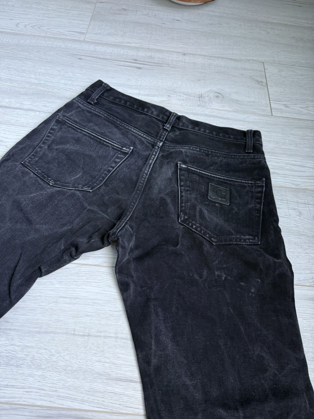 Carhartt × Vintage Carhartt WIP Konomie Pant Black Denim Jeans 30x32 Japan Line Size US 30 / EU 46 - 3 Thumbnail