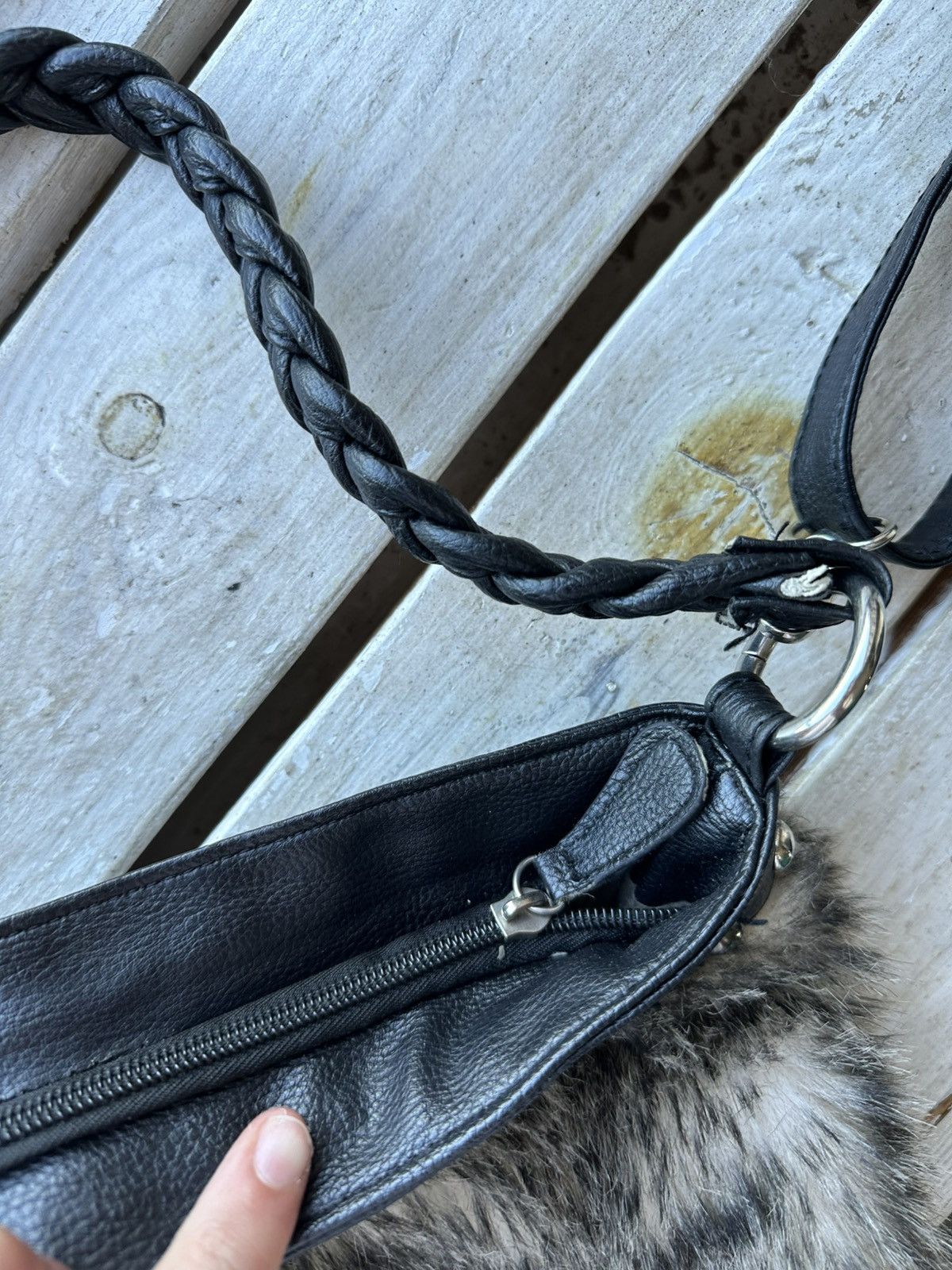 Other 🚨Y2K AVANT-GARDE 🚨mesh silver Japan style hand bag Y2K 90s Size ONE SIZE - 5 Thumbnail