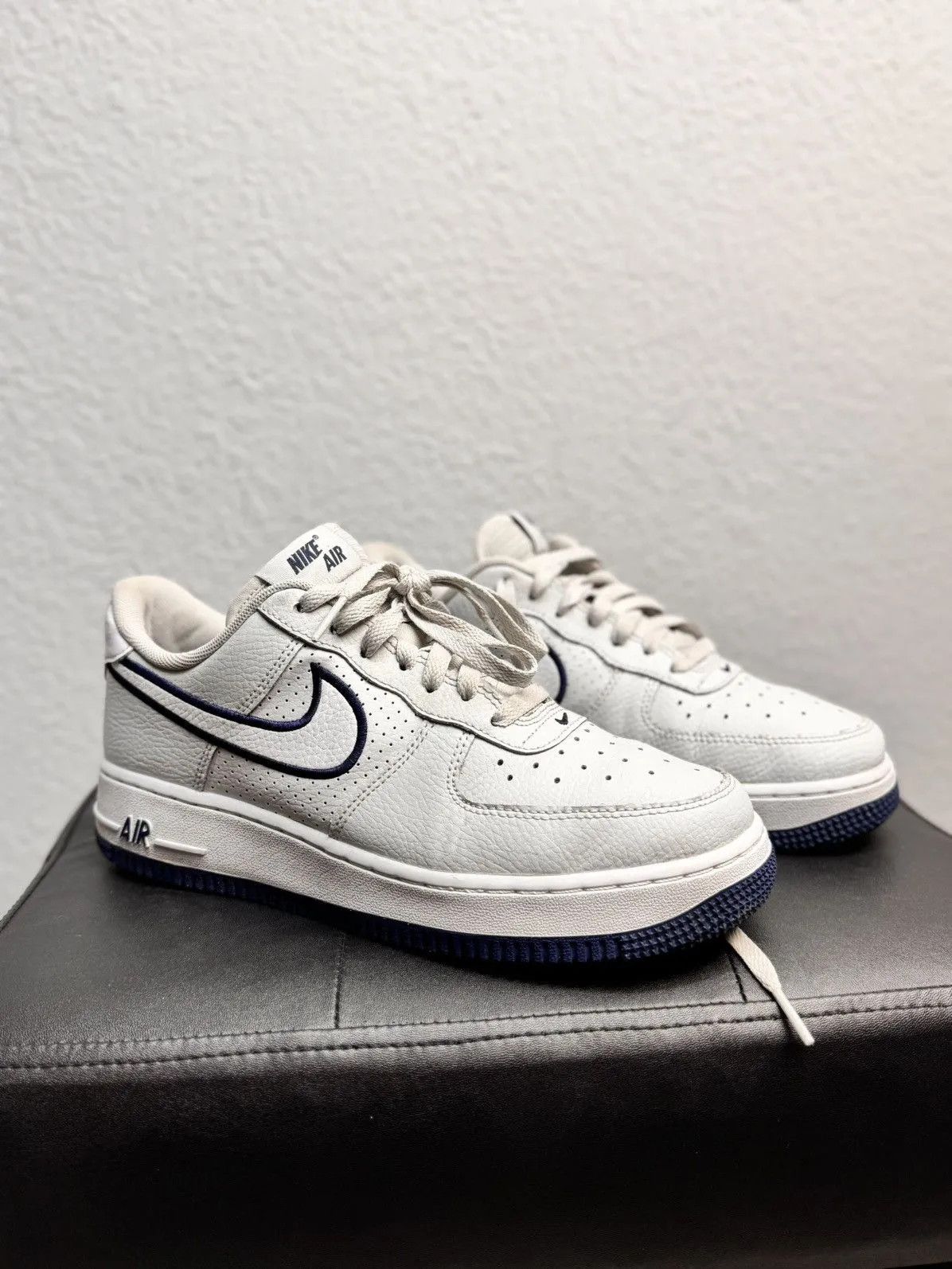 Nike Nike Air Force 1 Low White Leather Sneakers Shoes 12 SKU CS8 Size US 8 / EU 41 - 4 Thumbnail