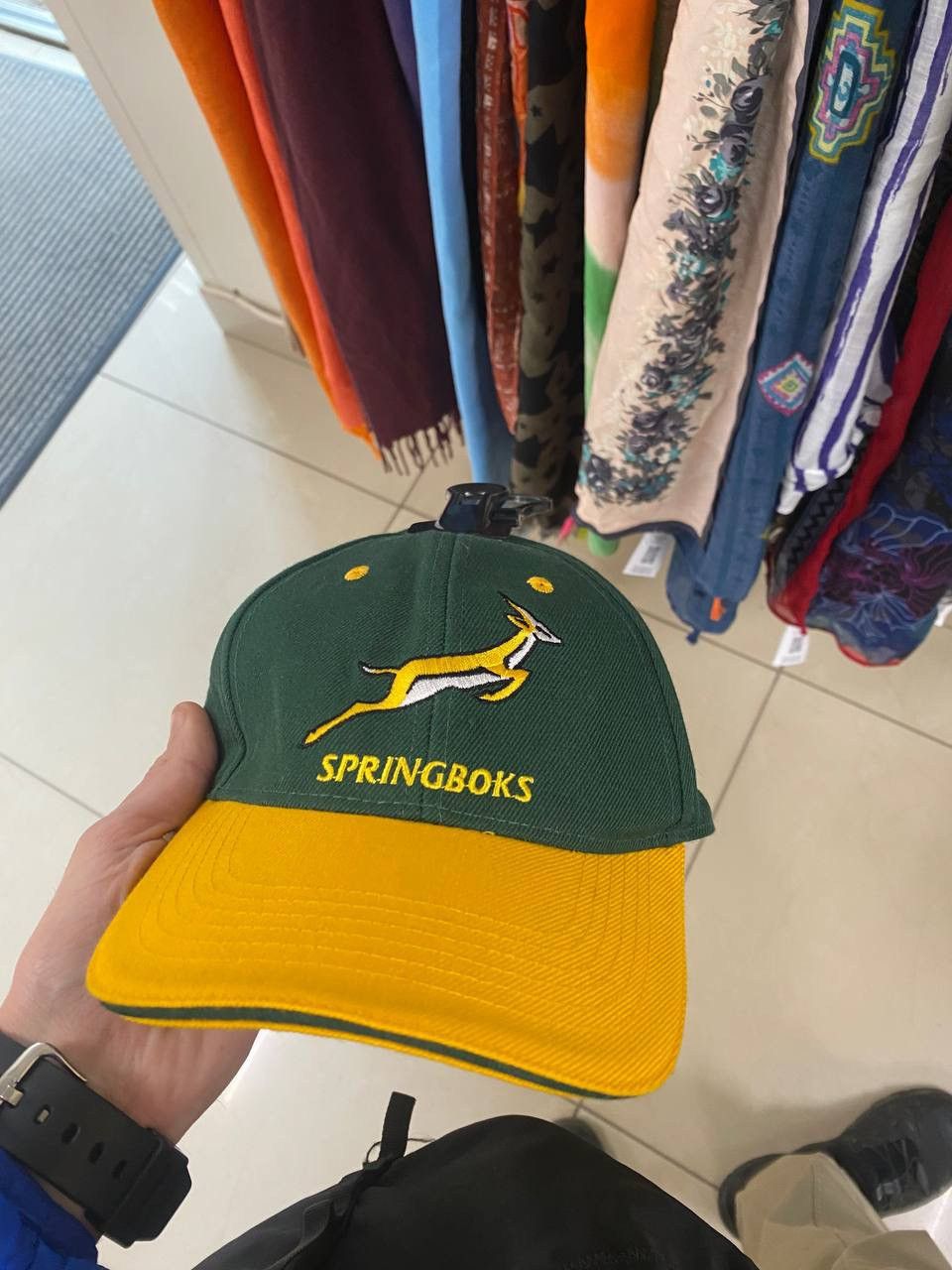 Vintage Vintage South Africa green cap Springboks rare logo Size ONE SIZE - 1 Thumbnail