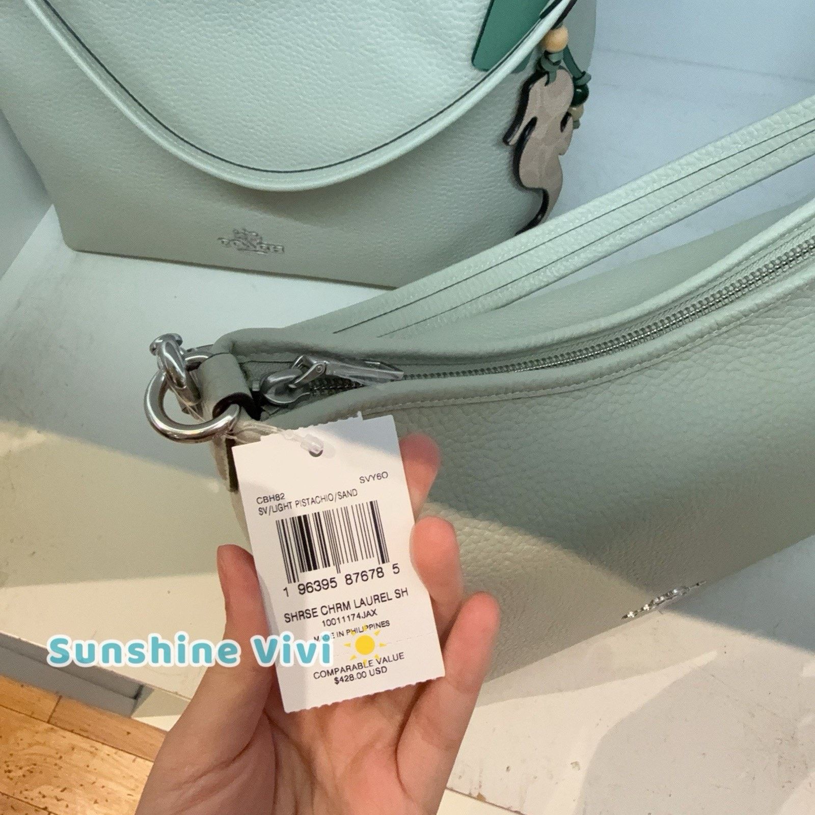 Coach NWT Coach Laurel Shoulder Bag Seahorse Charm CBH82 Size ONE SIZE - 5 Thumbnail