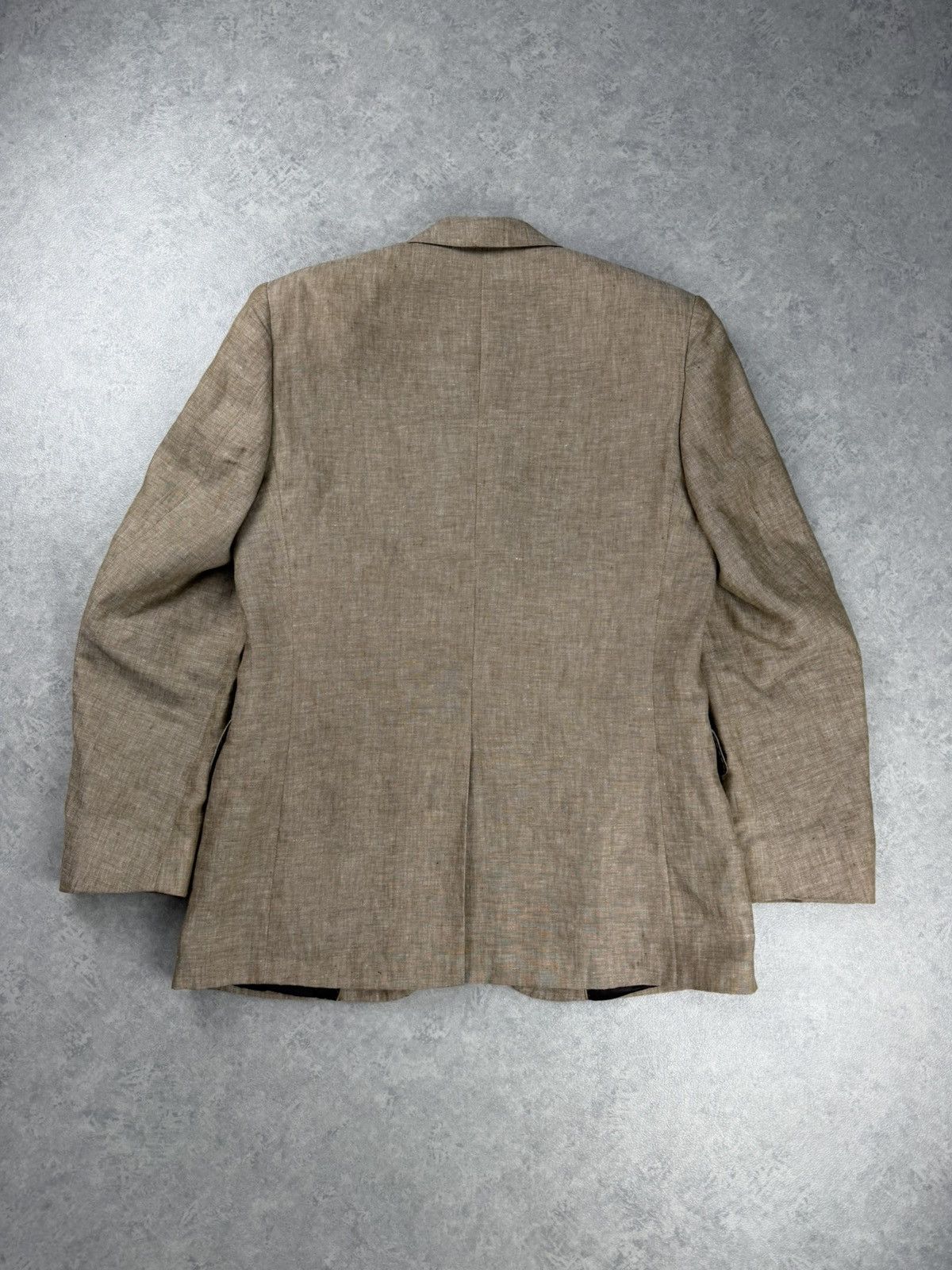 Balmain Balmain Paris Linen Blazer Beige Mens Tailored Jacket EU 46 Size 38R - 10 Thumbnail