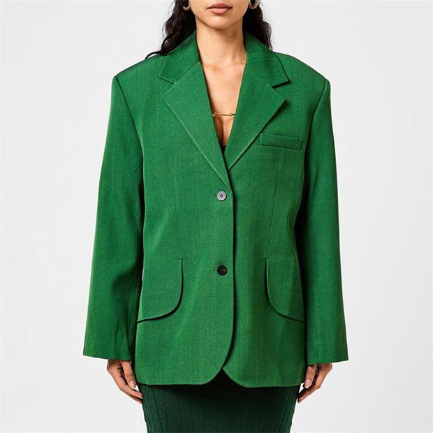 Jacquemus o1g2r1mq1024 Blazer Jacket in Dark Green Size M / US 6-8 / IT 42-44 - 3 Thumbnail
