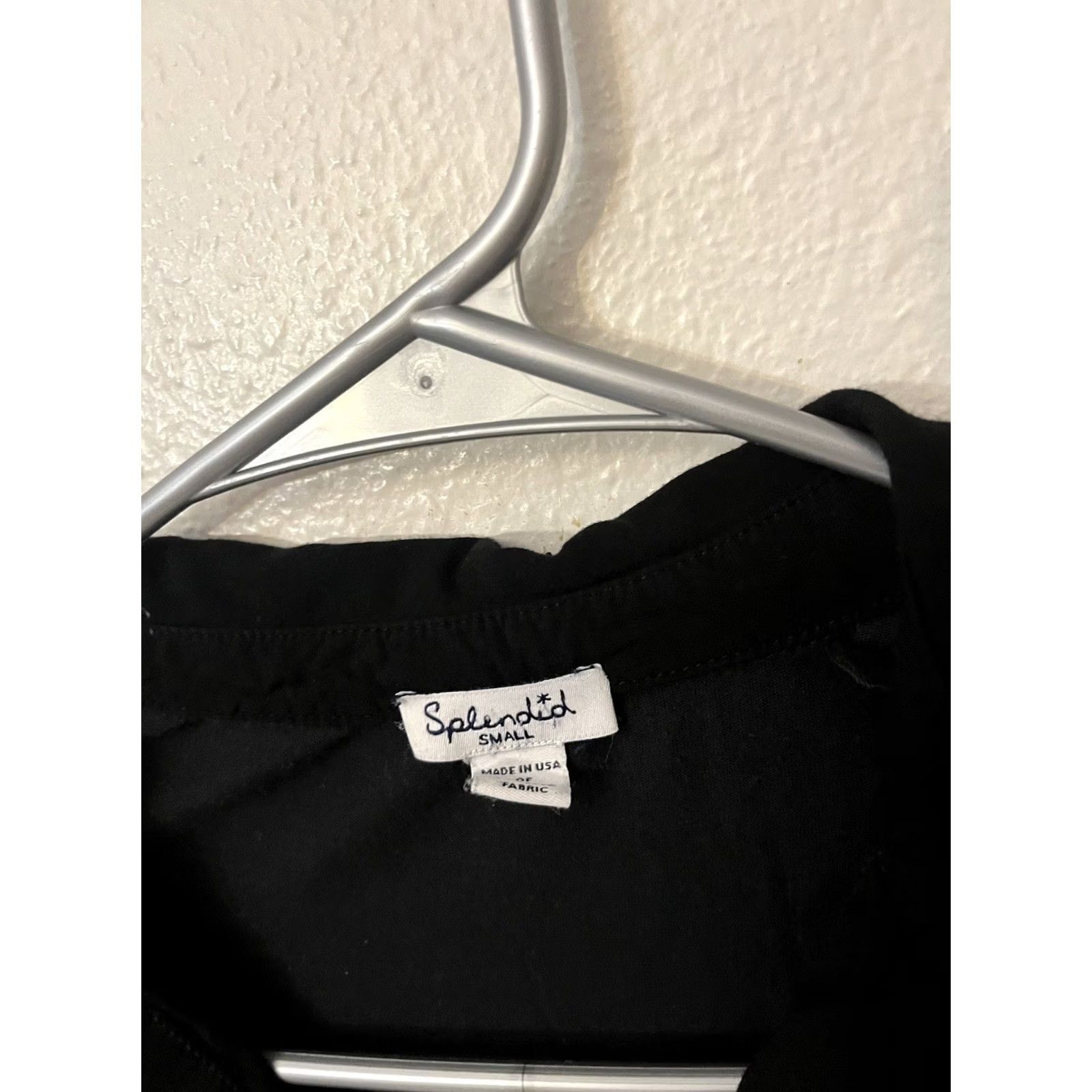 Splendid Splendid Button-Up Shirt Black Size Small Women Has Button Short Sleeve Size S / US 4 / IT 40 - 3 Thumbnail