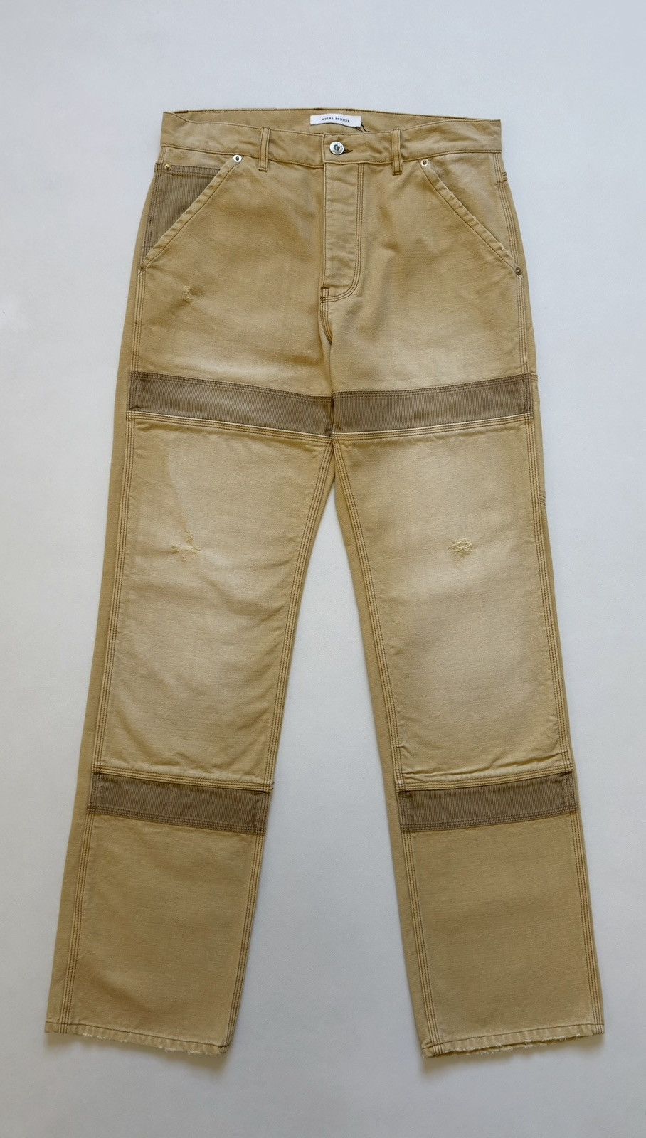 Wales Bonner Sand ‘Heavy Slub Canvas’ Sierra Pants Size US 34 / EU 50 - 2 Thumbnail