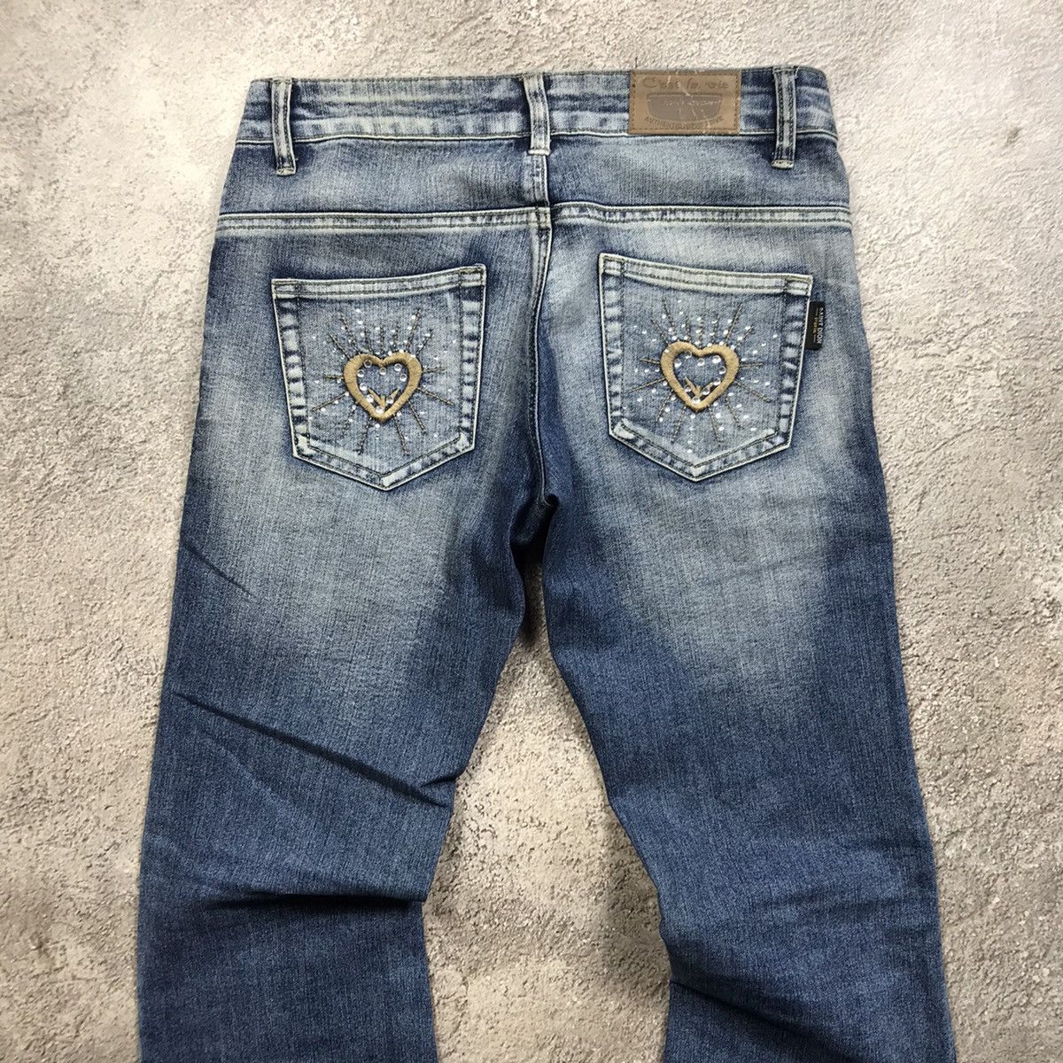 Vintage Vintage Y2K Distressed Flared Jeans Grunge Baggy Graphic 27 Size 27" / US 4 / IT 40 - 5 Thumbnail