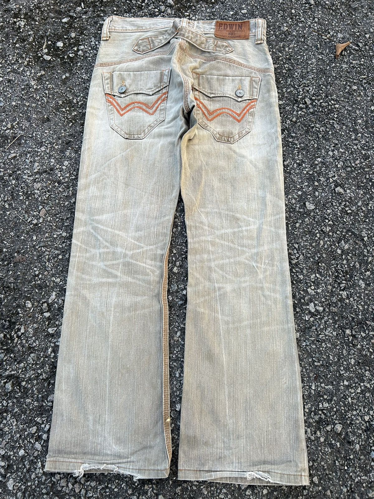 If Six Was Nine × KMRii × Le Grande Bleu (L.G.B.) Flare Edwin Exclusive Vintage Bucke Back Denim Jeans Size US 32 / EU 48 - 5 Thumbnail