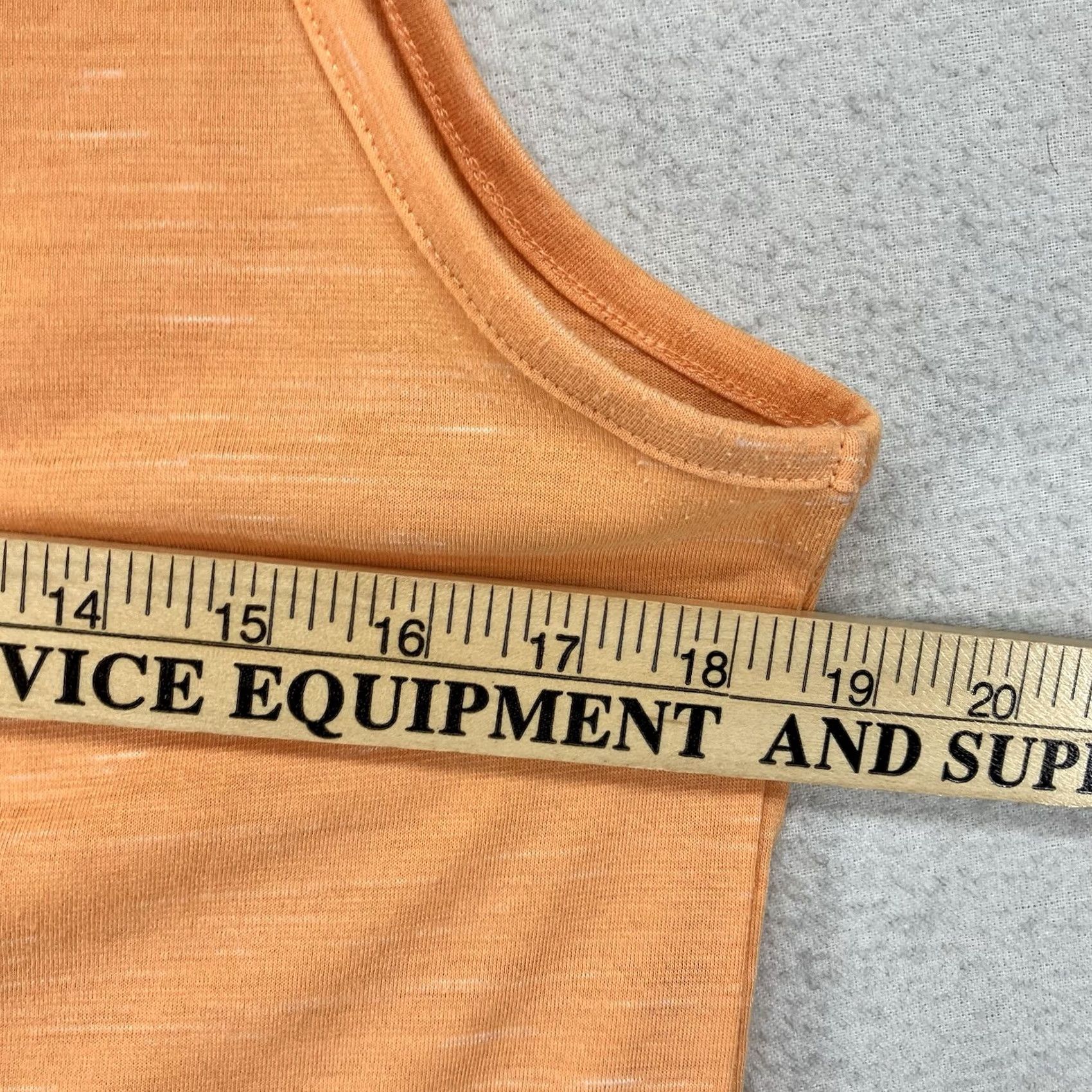 Nike Nike Dri-Fit Tank Top Womens Med Orange Activewear Tee Light Heather Sleeveless Size M / US 6-8 / IT 42-44 - 6 Thumbnail