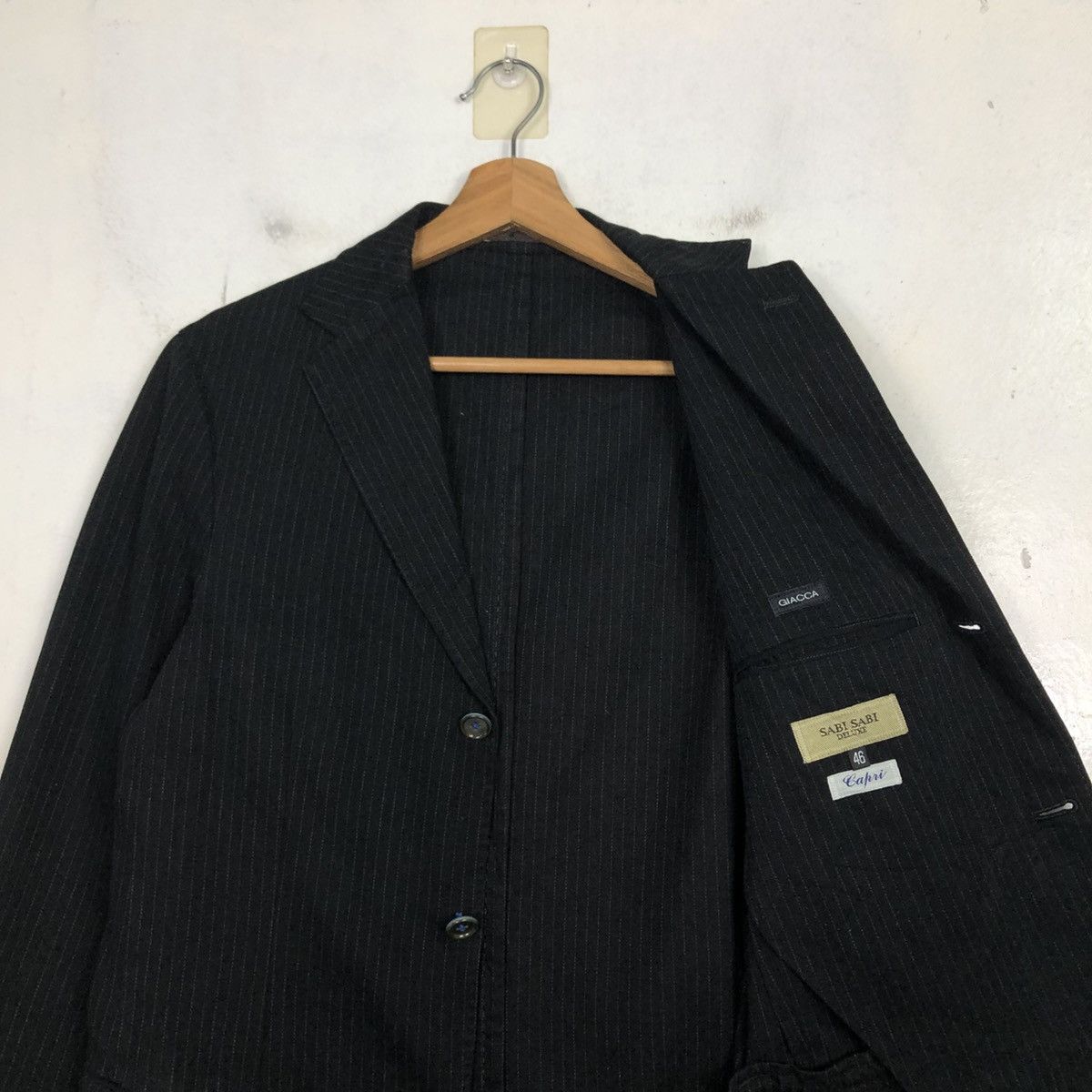 Issey Miyake 💥VINTAGE HICKORY CHORE JACKET SABI SABI STRIPED Size 46R - 14 Thumbnail