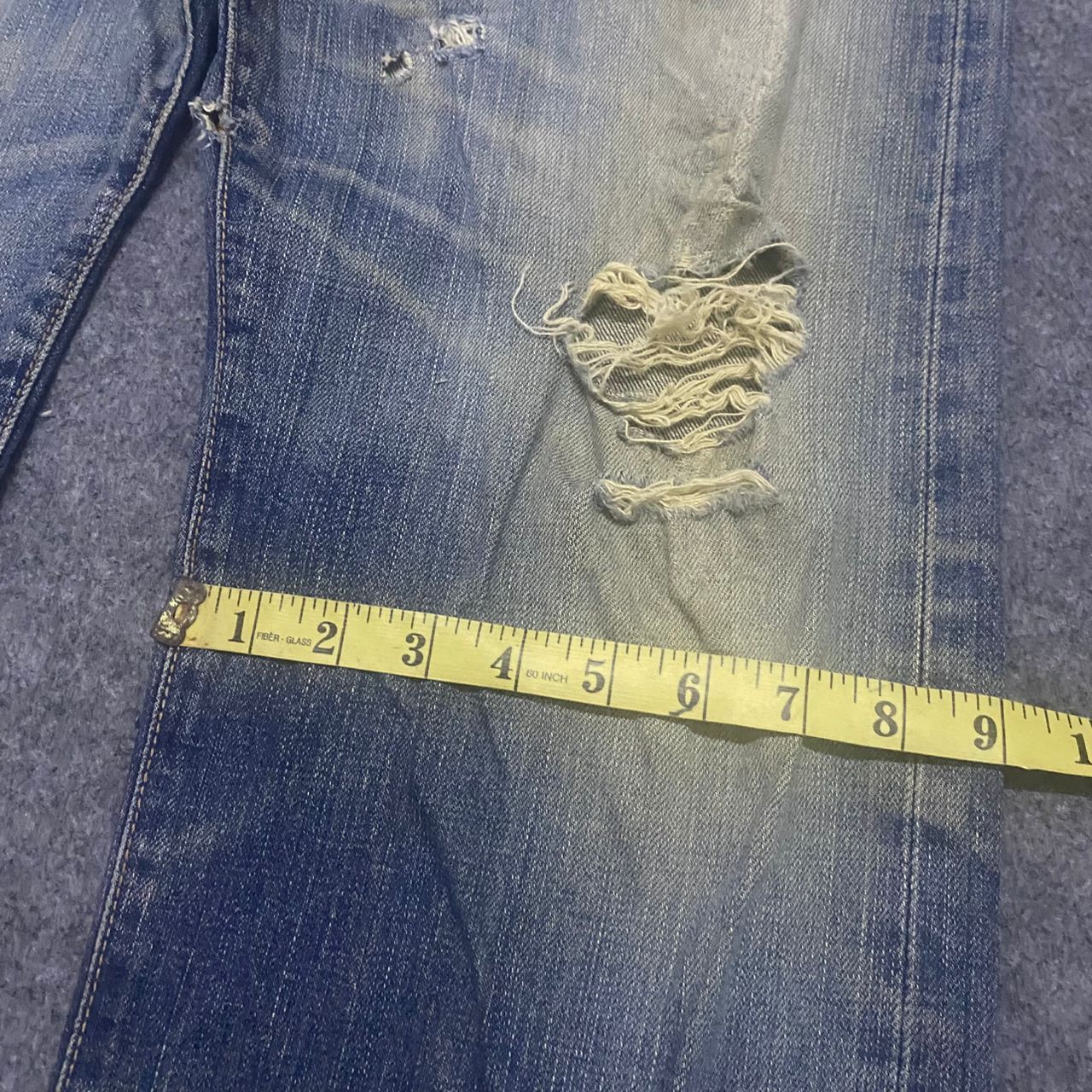 Edwin 💥Best Offer💥Vintage Edwin 505x Selvegde Distressed Denim Size US 35 - 7 Thumbnail
