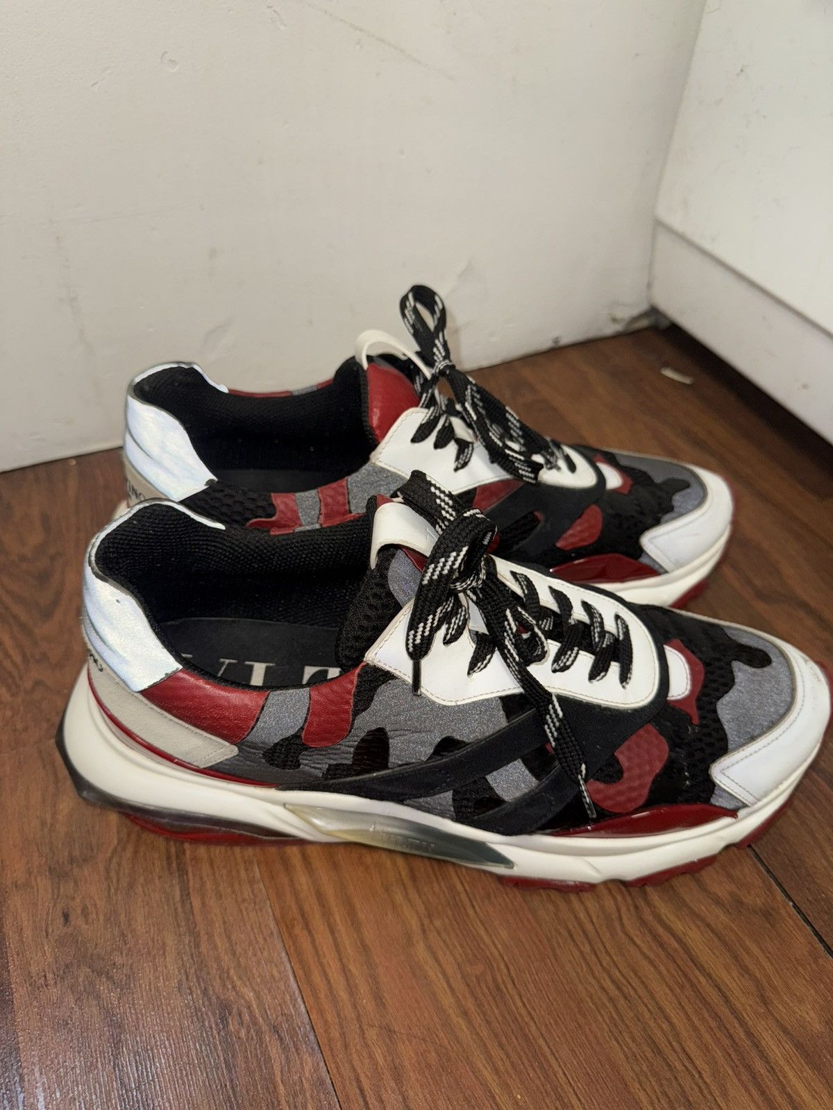 Valentino Valentino Camouflage Bounce Sneakers Size US 12 / EU 45 - 5 Thumbnail