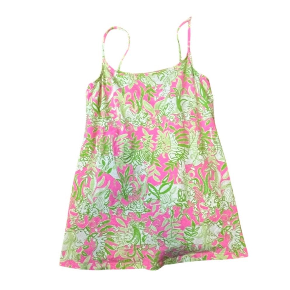 Lilly Pulitzer Lilly Pulitzer One-Piece Swimsuit Pink and Green Size 8 Size M / US 6-8 / IT 42-44 - 1 Thumbnail