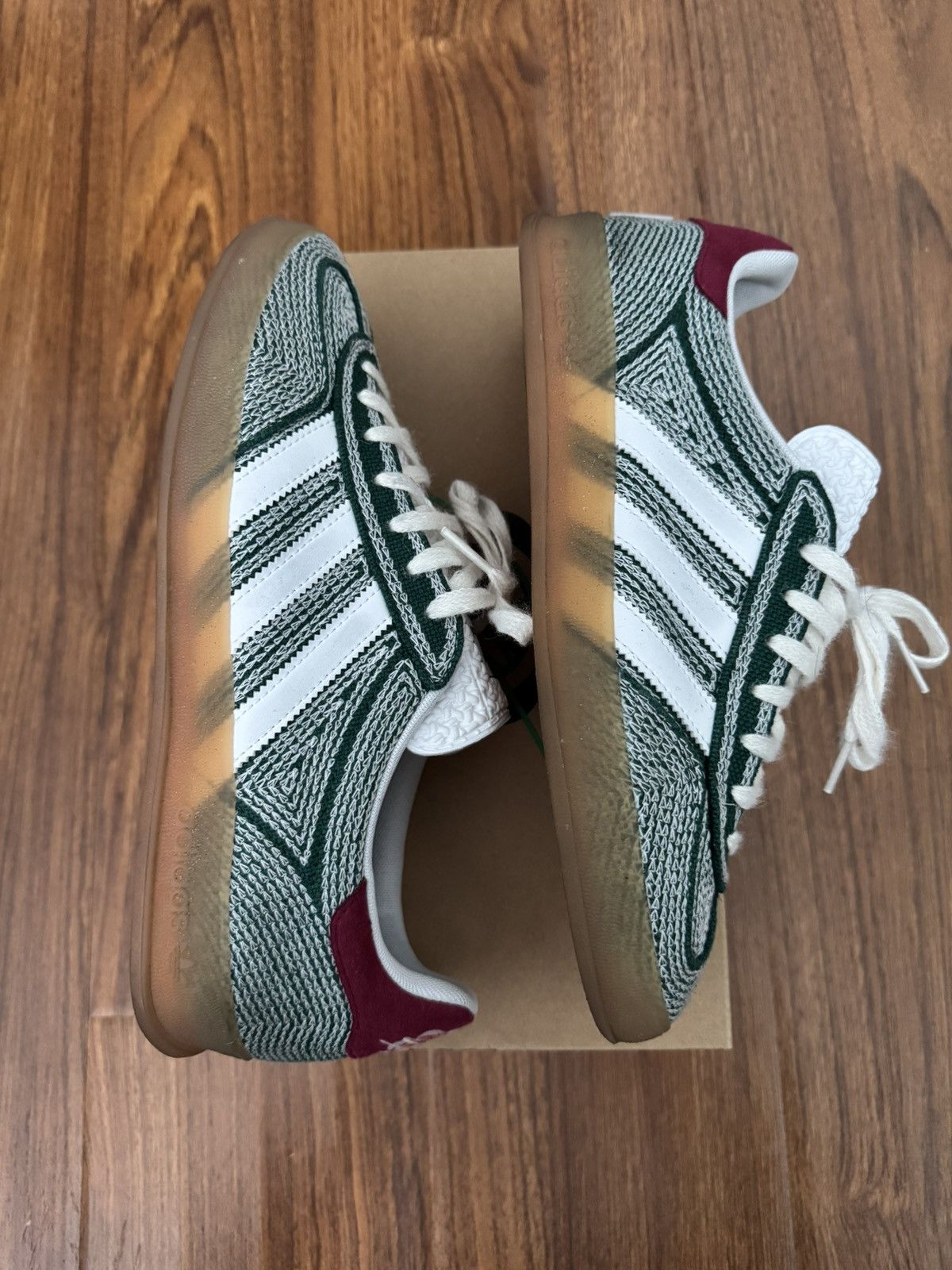 adidas gazelle silver green womens Adidas Gazelle Indoor Sean Wotherspoon Hemp Green main image 0