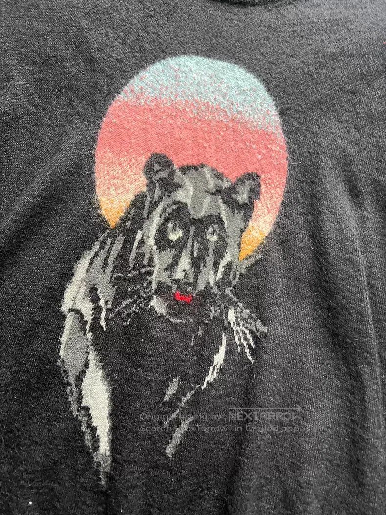 Saint Laurent Paris Saint Laurent Paris Leopard Print Sweater i Size US M / EU 48-50 / 2 - 2 Thumbnail