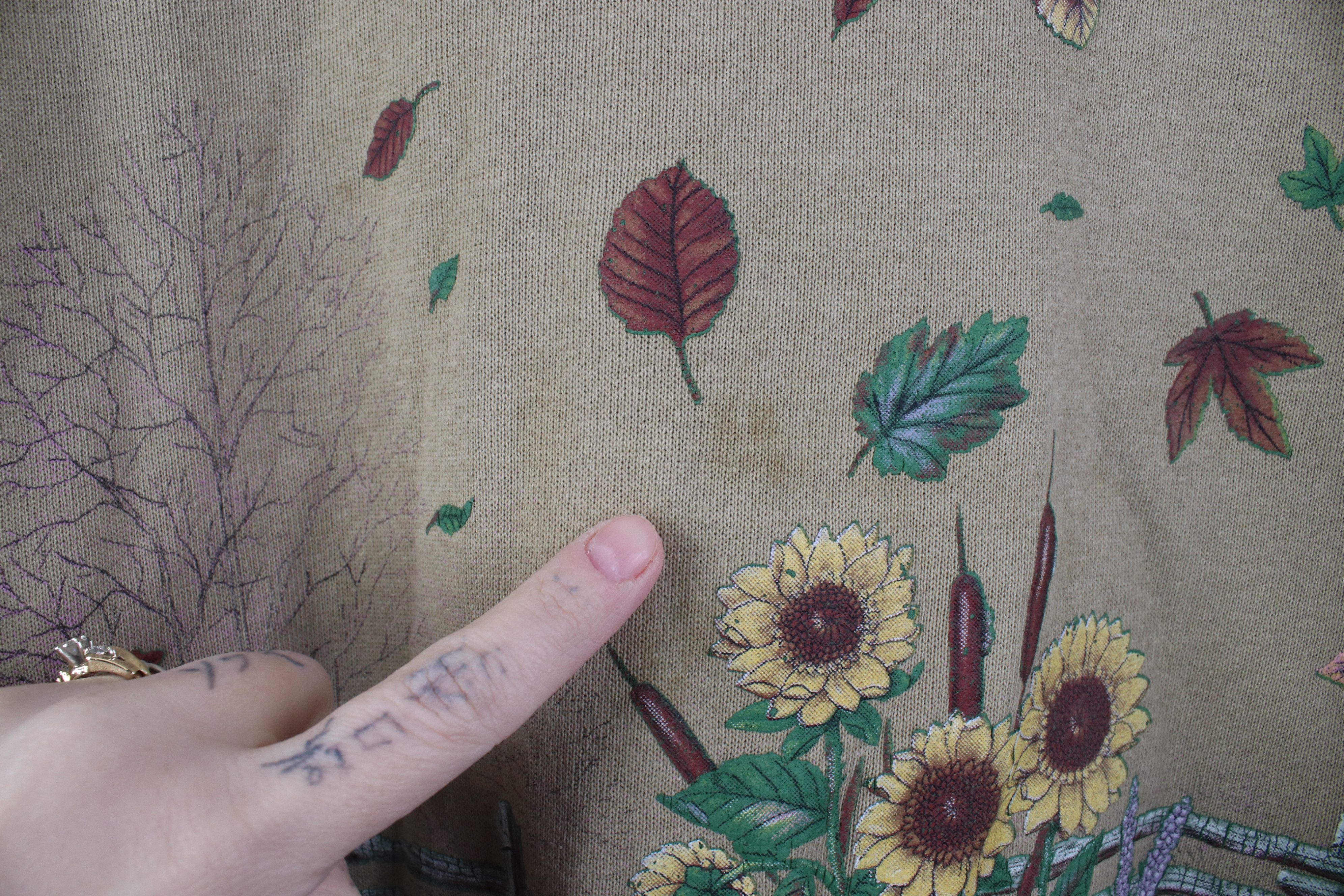 Vintage Vintage 90s Streetwear Nature Leaf Garden Flower Sweatshirt Size XL / US 12-14 / IT 48-50 - 5 Thumbnail