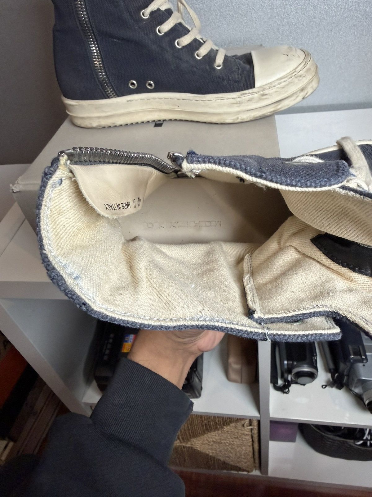 Rick Owens Rick Owens DRKSHDW Ramones Navy Size US 9 / EU 42 - 9 Thumbnail