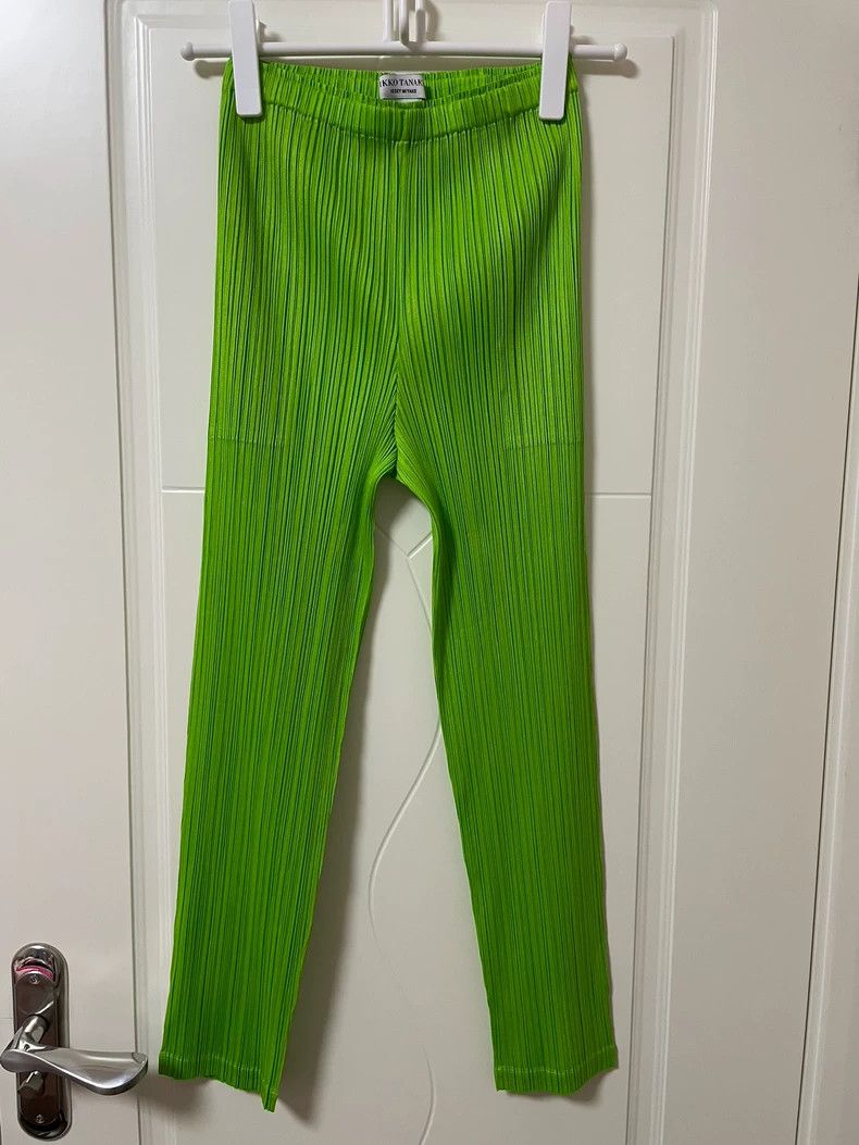 Issey Miyake Issey Miyake size:3 Green pleated pants Size 42" / US 20 - 1 Thumbnail