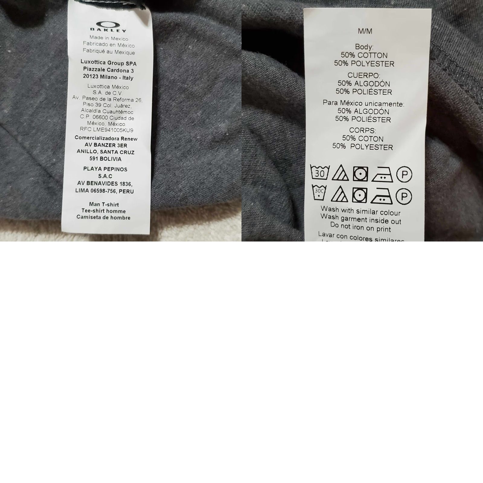 Oakley VINTAGE Oakley Mens M T Shirt Heathered Grey Beach Oversized Short Sleeve Running Jogging Beach Mens Size US M / EU 48-50 / 2 - 8 Thumbnail