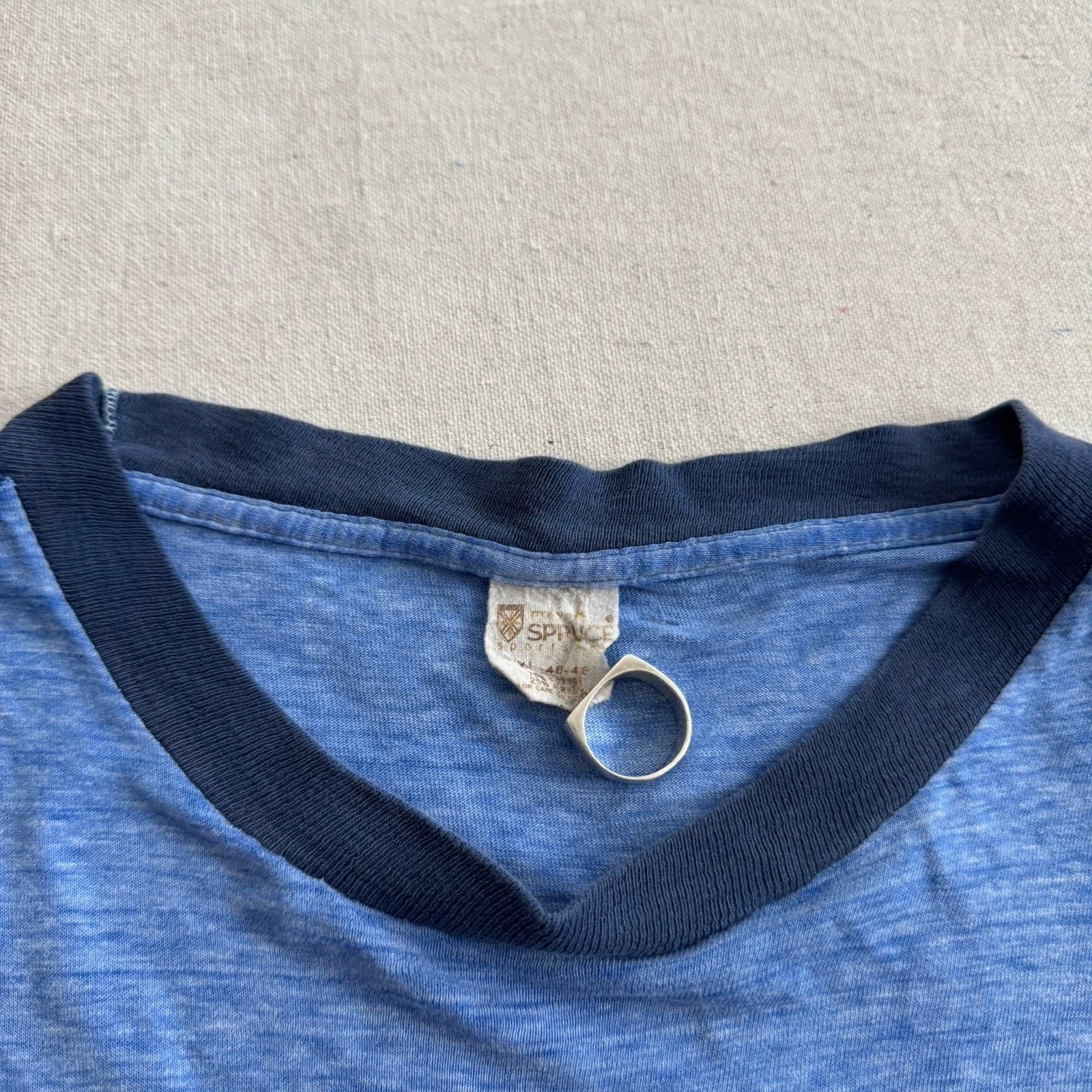 Vintage Vintage Go Climb A Rock Ringer Shirt Yosemite Mayo Spruce Size US XL / EU 56 / 4 - 6 Thumbnail