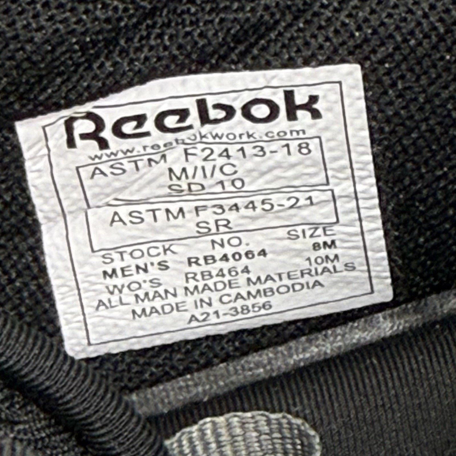 Reebok Reebok Work Comp Safety Toe Unisex Size Men’s 8M/Wo’s 10M Size US 8 / EU 41 - 8 Thumbnail