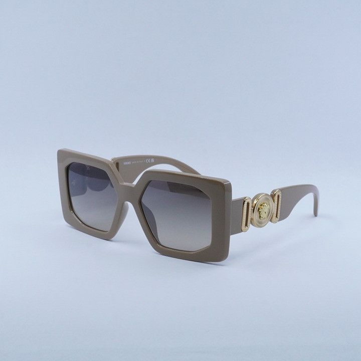 Versace Versace VE4478U 549961 Sunglasses Beige Square Frame, Brown Size ONE SIZE - 1 Thumbnail