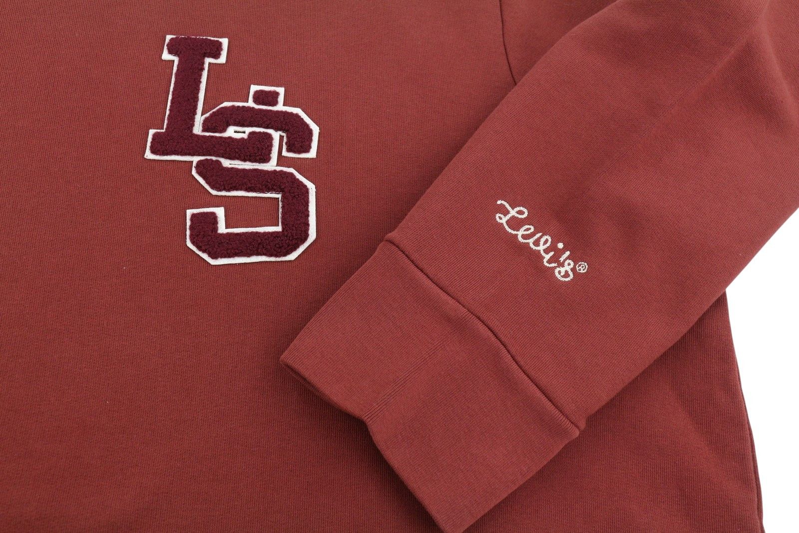 Levi's STANDARD FIT 2XL Red Crew Neck Logo Cotton Pullover 87110 Size US XXL / EU 58 / 5 - 6 Thumbnail