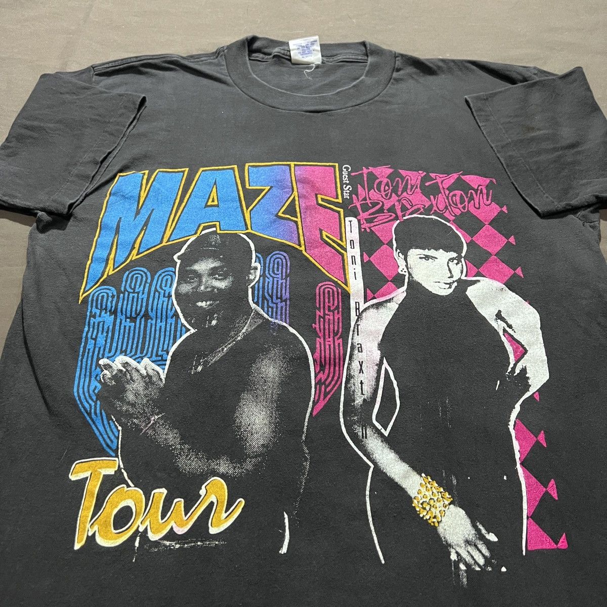 Rap Tees VTG 90s Maze Frankie Beverly Toni Braxton Tour R&B Soul Funk Size US L / EU 52-54 / 3 - 5 Thumbnail