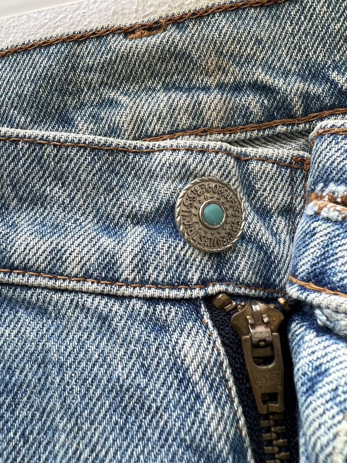 Levi's Vintage 1989 Levi’s Apache Dirty Mud Denim Jeans Size US 31 - 7 Thumbnail
