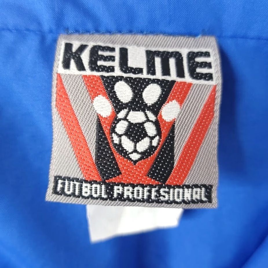 Vintage VINTAGE KELME Windbreaker Jacket Mens Large 90s Soccer Rhode Island Rays United SC Blue Striped Nike? Size US L / EU 52-54 / 3 - 6 Thumbnail