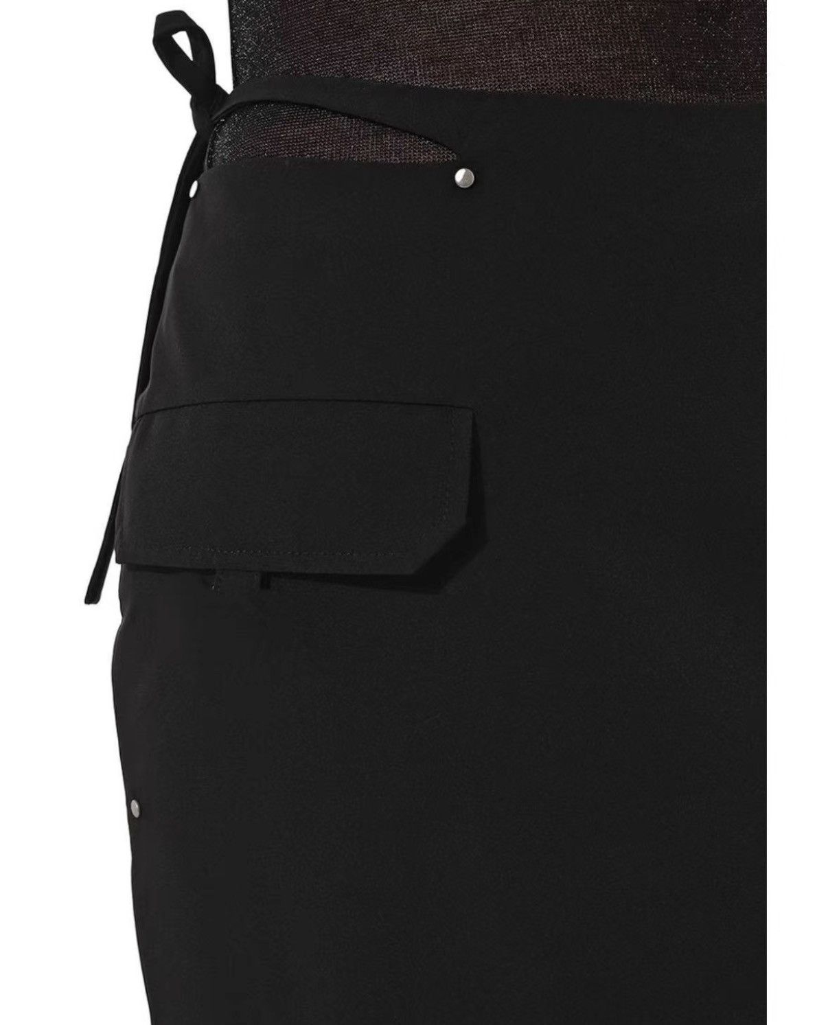 Heliot Emil Heliot Emil Women's Deconstructed Cargo Nylon Midi Skirt J39 Size S / US 4 / IT 40 - 5 Thumbnail