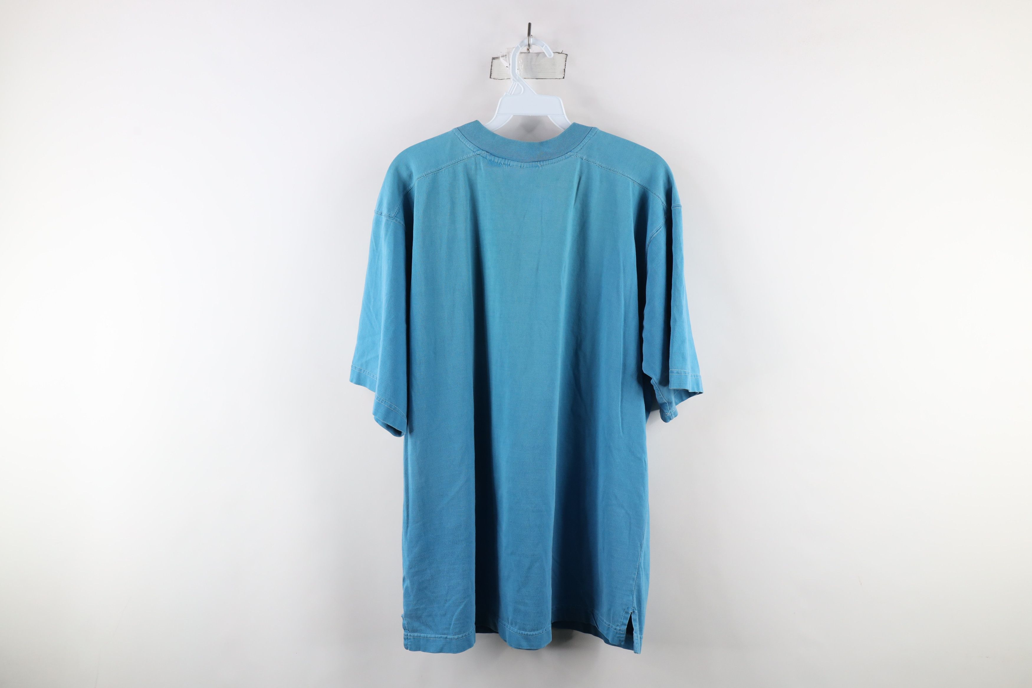 Vintage Vintage 90s Streetwear Blank Short Sleeve Henley T-Shirt Size US L / EU 52-54 / 3 - 14 Thumbnail