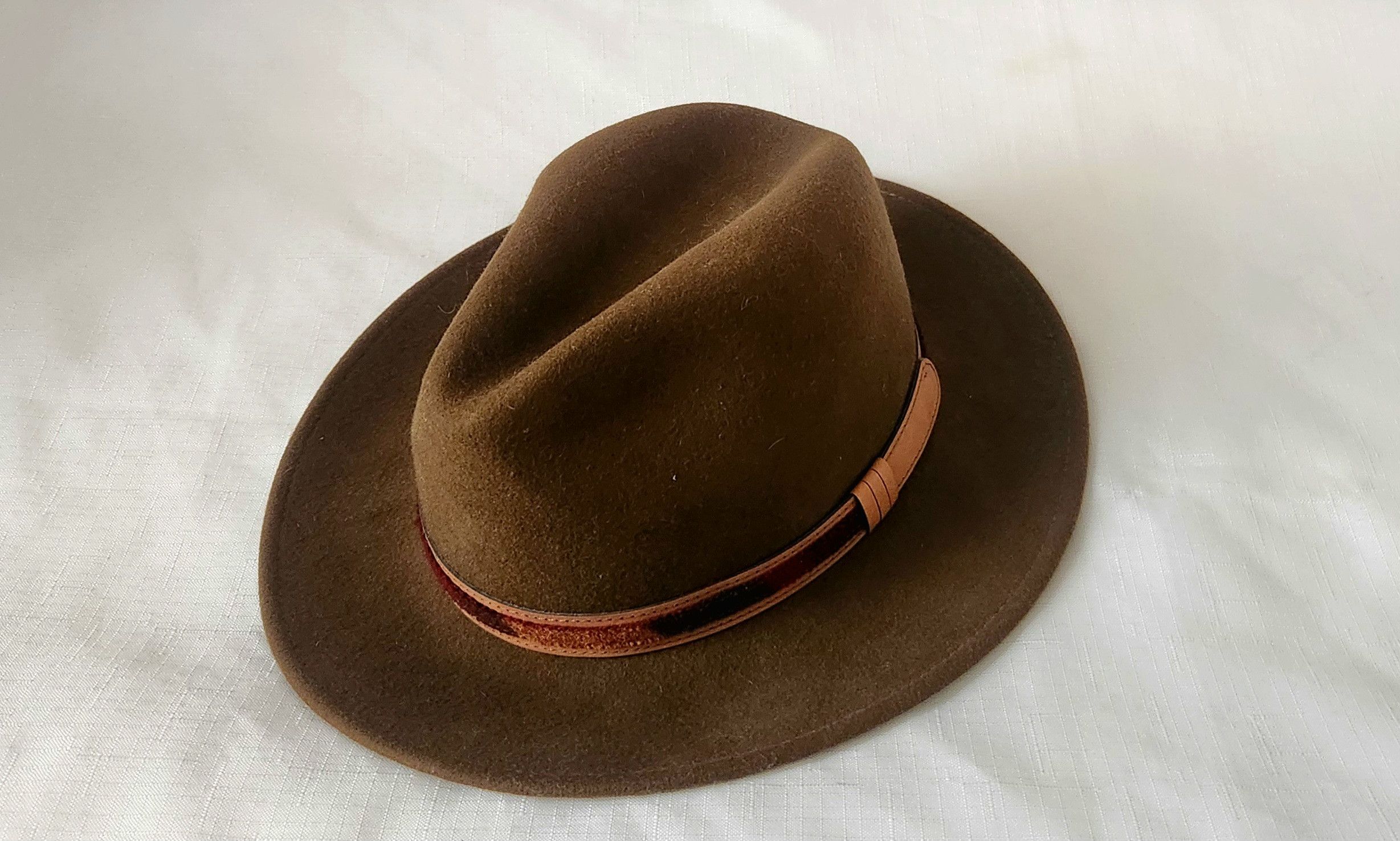 Vintage × Woolrich Woolen Mills Woolrich Vintage VTG Fedora Men’s SZ Large Brown Cowboy Size ONE SIZE - 1 Thumbnail