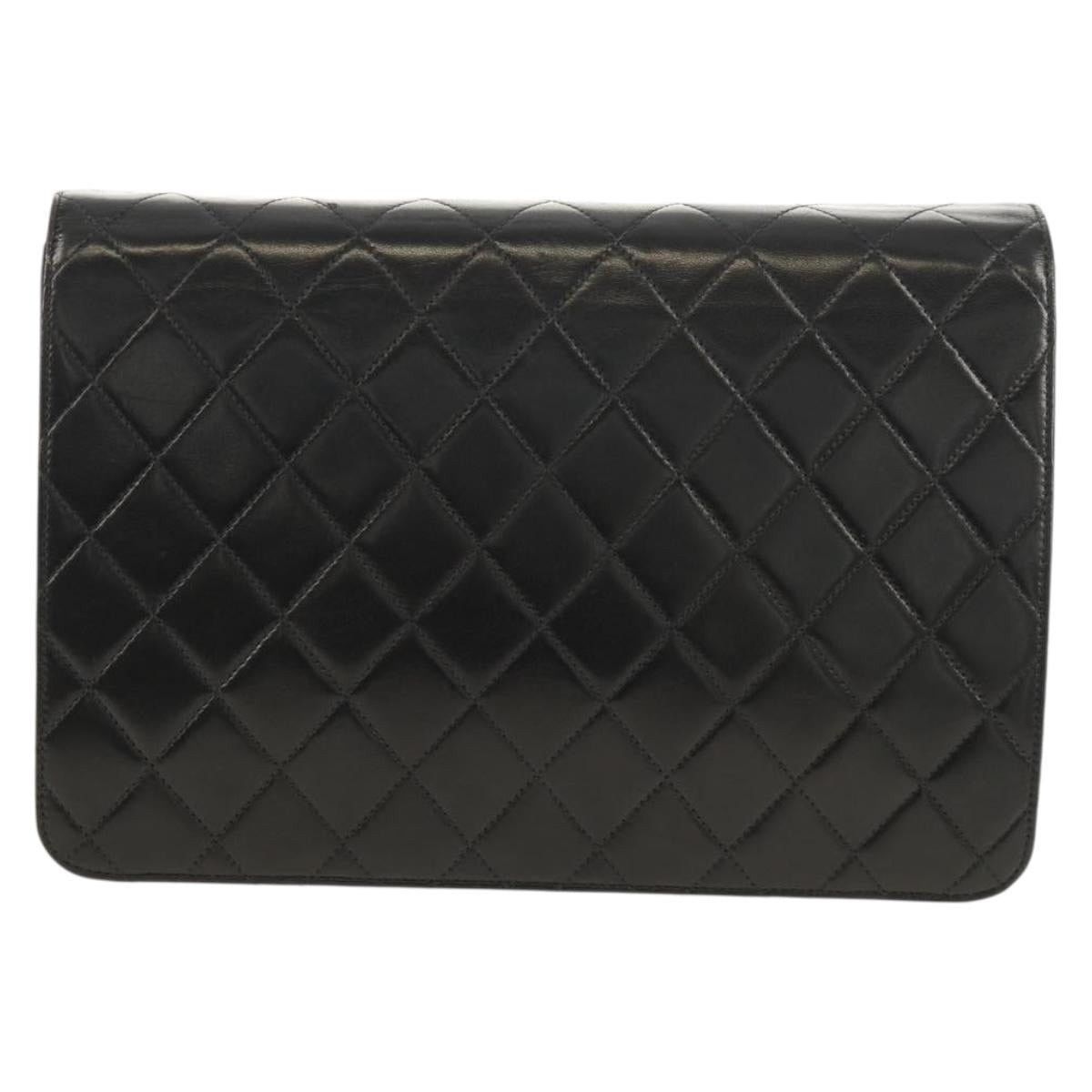 Chanel Chanel Chain Shoulder Bag Lamb Skin Black Gold CC Size ONE SIZE - 2 Thumbnail