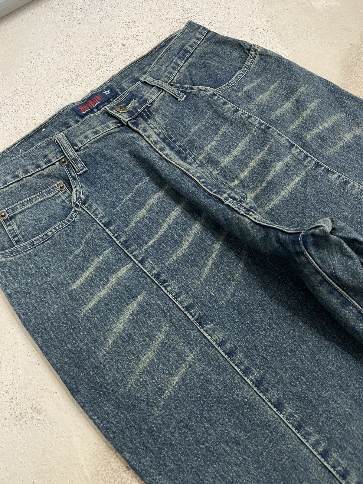 Japanese Brand Heyboo Tornado Mart Style Laces Flare Bow Denim Size US 32 / EU 48 - 9 Thumbnail