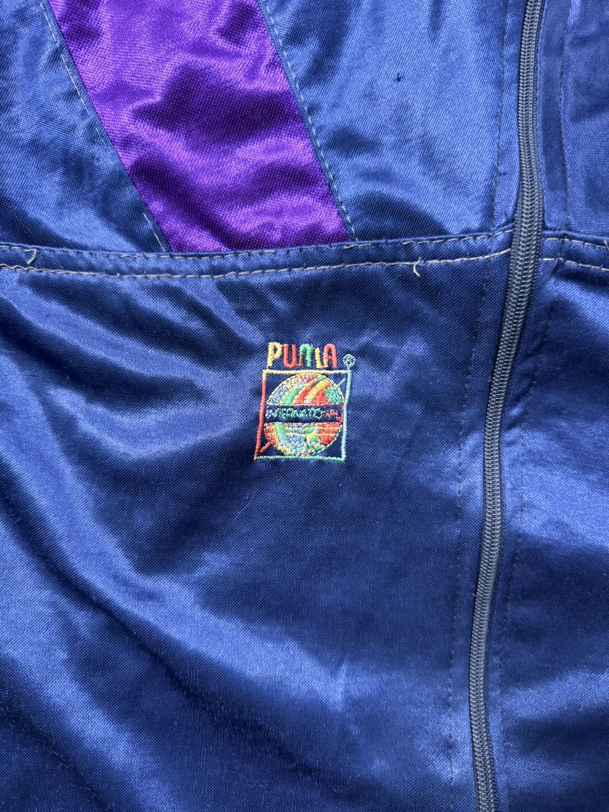 Puma Vintage Puma Track Sweatshirt Zip Up Y2K 90s Distressed Size US XL / EU 56 / 4 - 3 Thumbnail