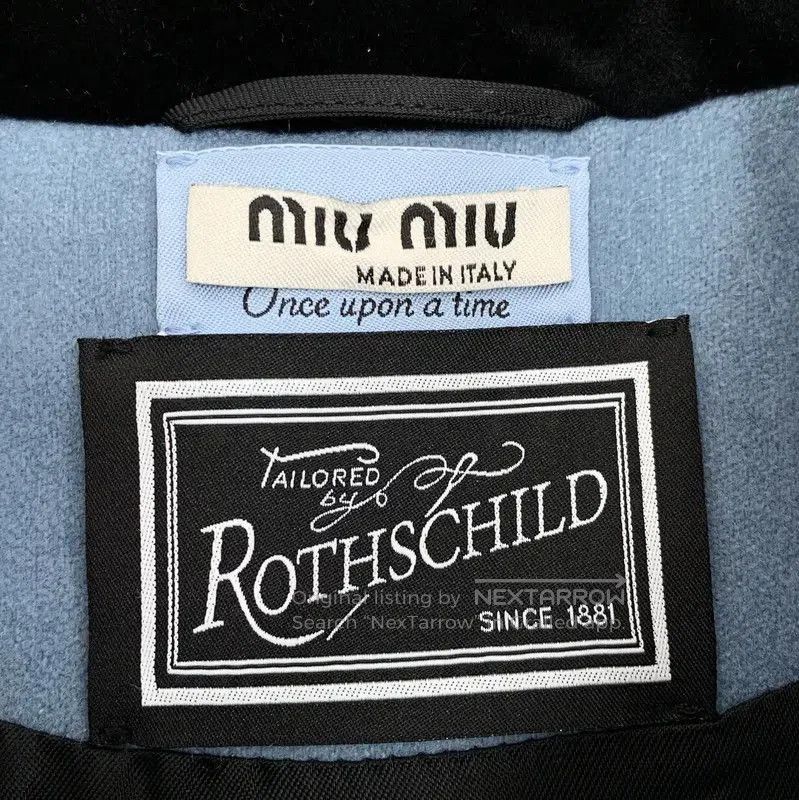 Miu Miu Miu Miu Blue Wool Women's Coat . Size S / US 4 / IT 40 - 5 Thumbnail