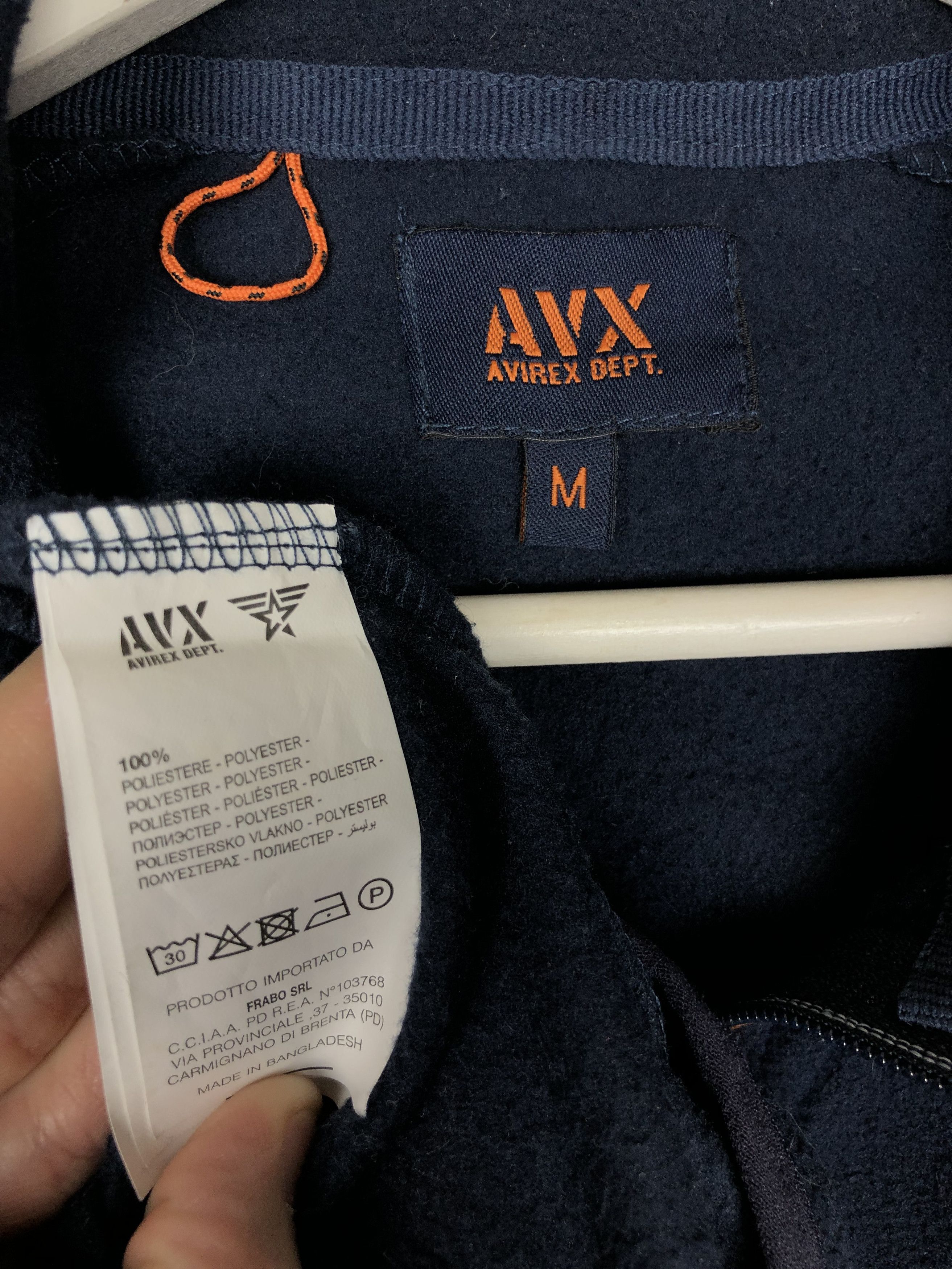 Avirex Avirex Fleece Jacket AVX Dept Blue size M Size US M / EU 48-50 / 2 - 8 Thumbnail