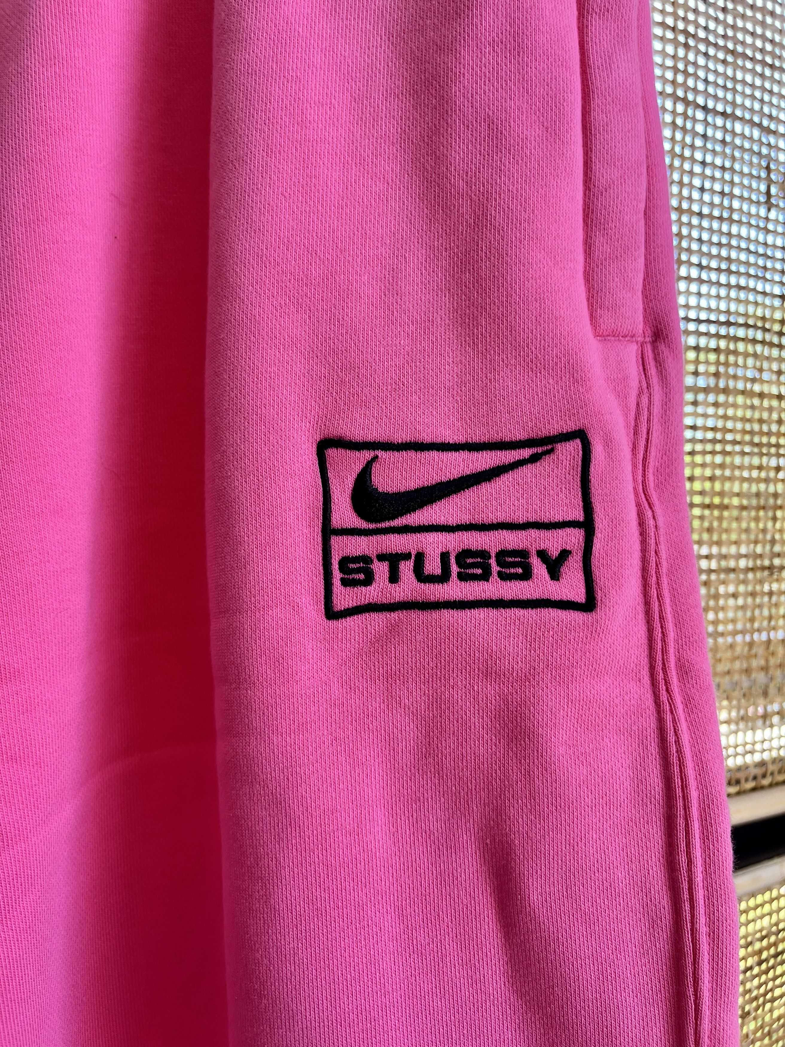 Nike × Stussy Nike x Stussy NRG Washed Fleece Sweatpants 'Lotus Pink' Size US 36 / EU 52 - 2 Thumbnail