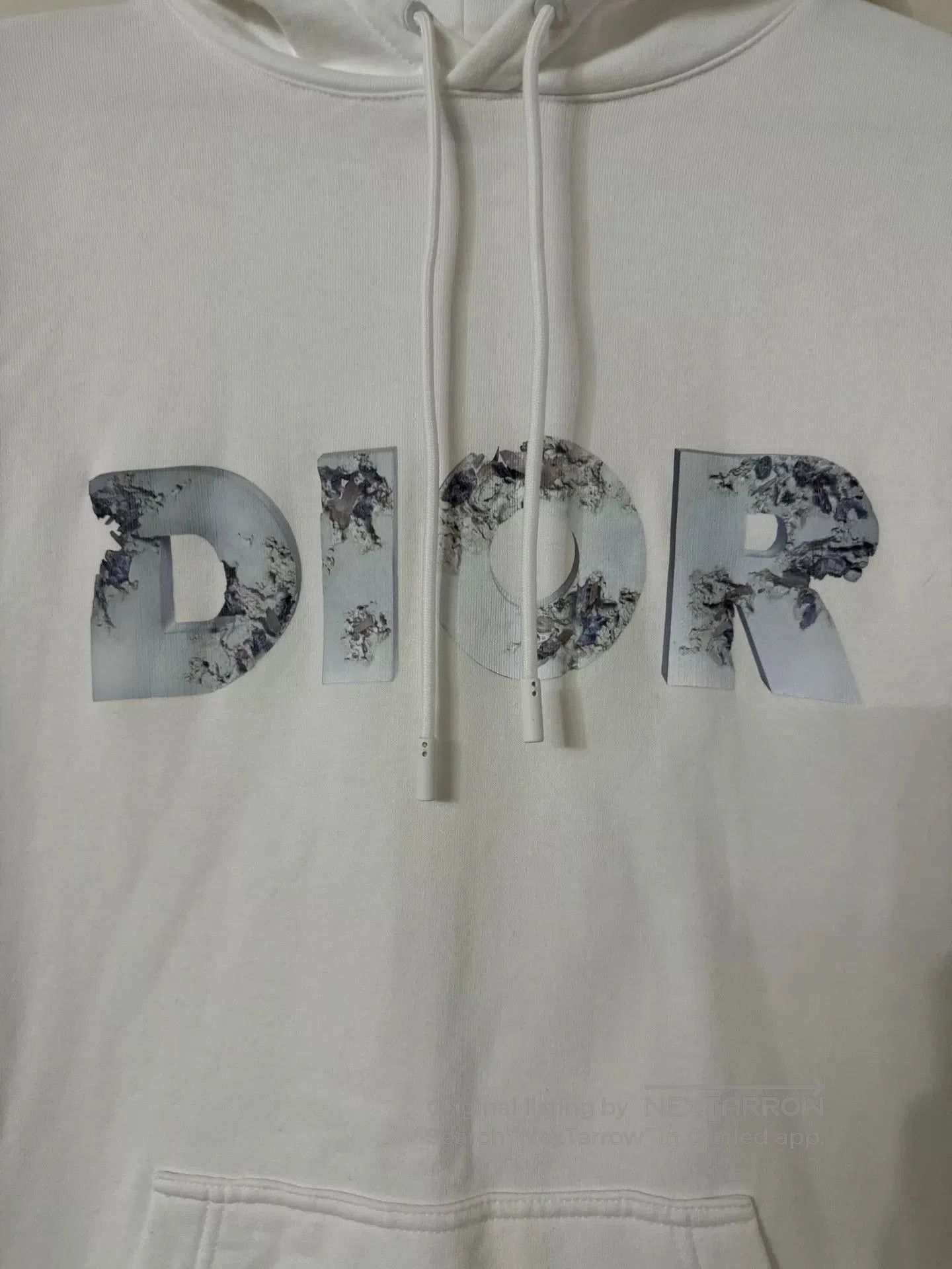 Dior dior logo graphic white hoodie. Size S / US 4 / IT 40 - 2 Thumbnail