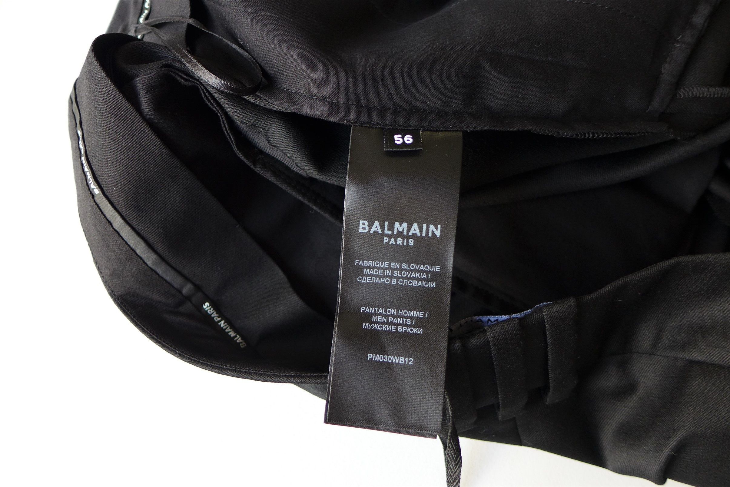 Balmain Balmain Tailored Trousers - Black Wool Size US 38 / EU 54 - 18 Thumbnail
