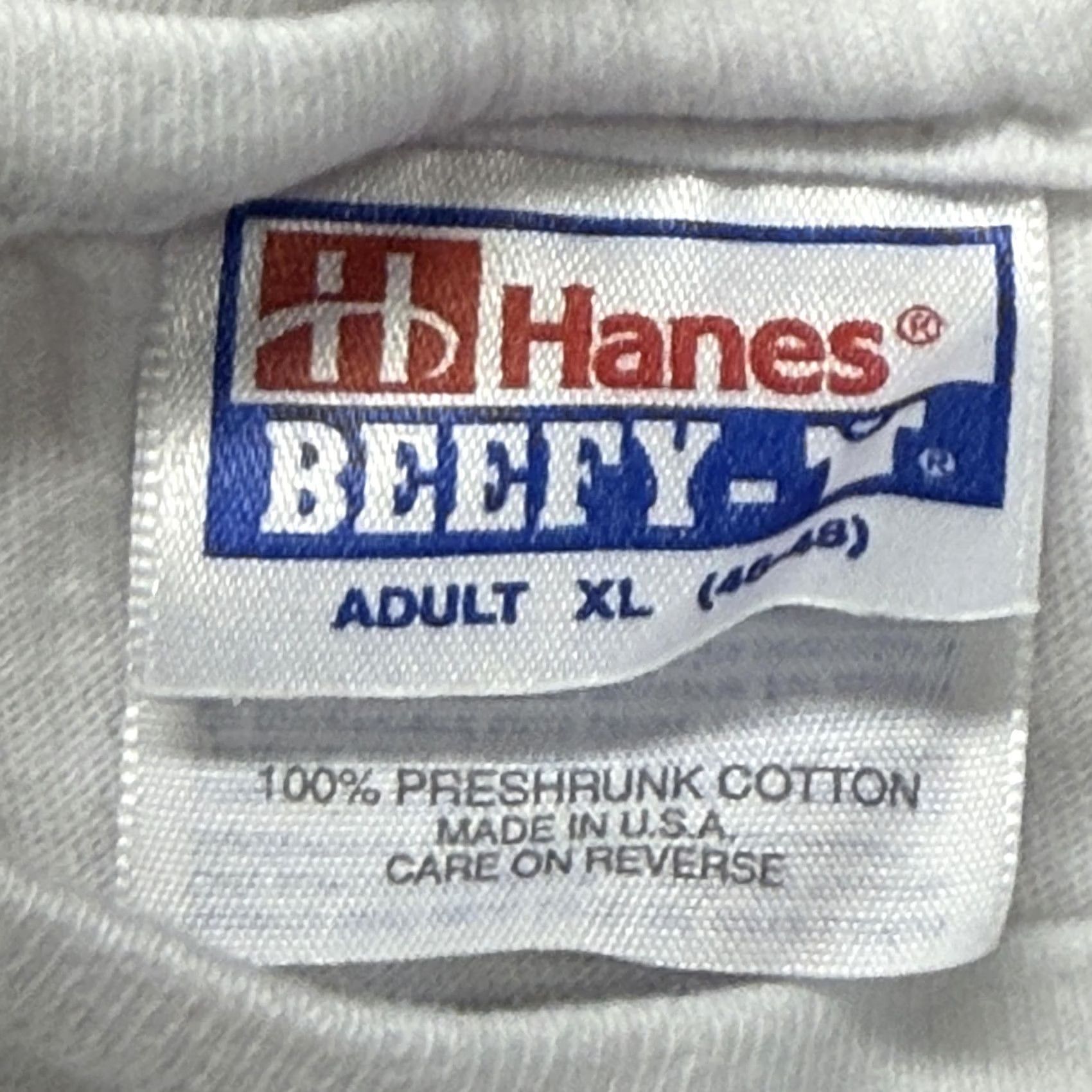 Hanes VINTAGE Hanes Beefy-T Shirt Mens XL White Tibet Crest Graphic Tee USA 90s Size US XL / EU 56 / 4 - 7 Thumbnail