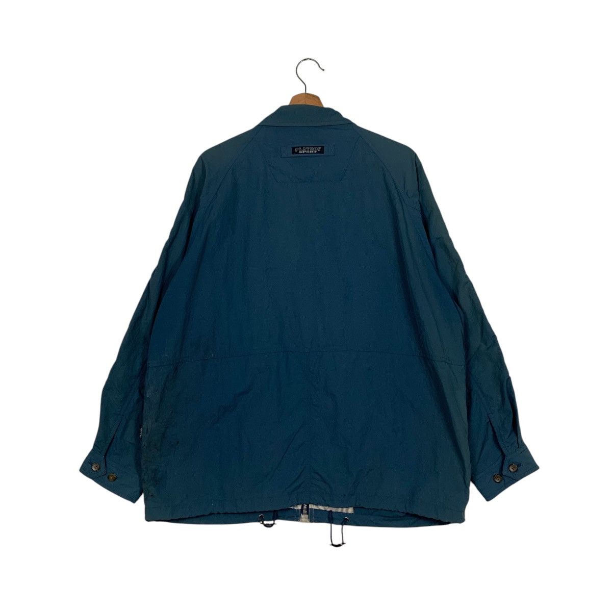 Playboy PLAYBOY Embroider Bunny Logo Blue Casual Jacket #1841-C80 Size US L / EU 52-54 / 3 - 7 Thumbnail