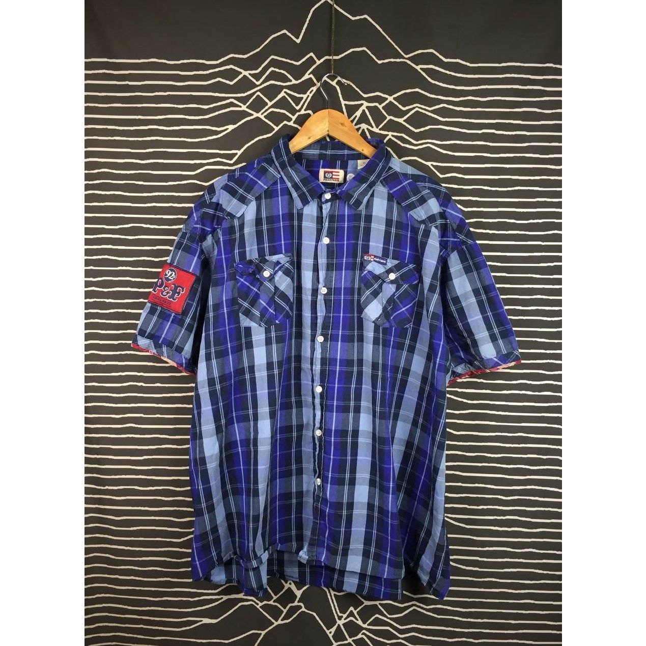 Phat Farm × Vintage Phat Farm Original Flava OG 90s Hip Hop Style Plaid Shirt Size US XXL / EU 58 / 5 - 4 Thumbnail
