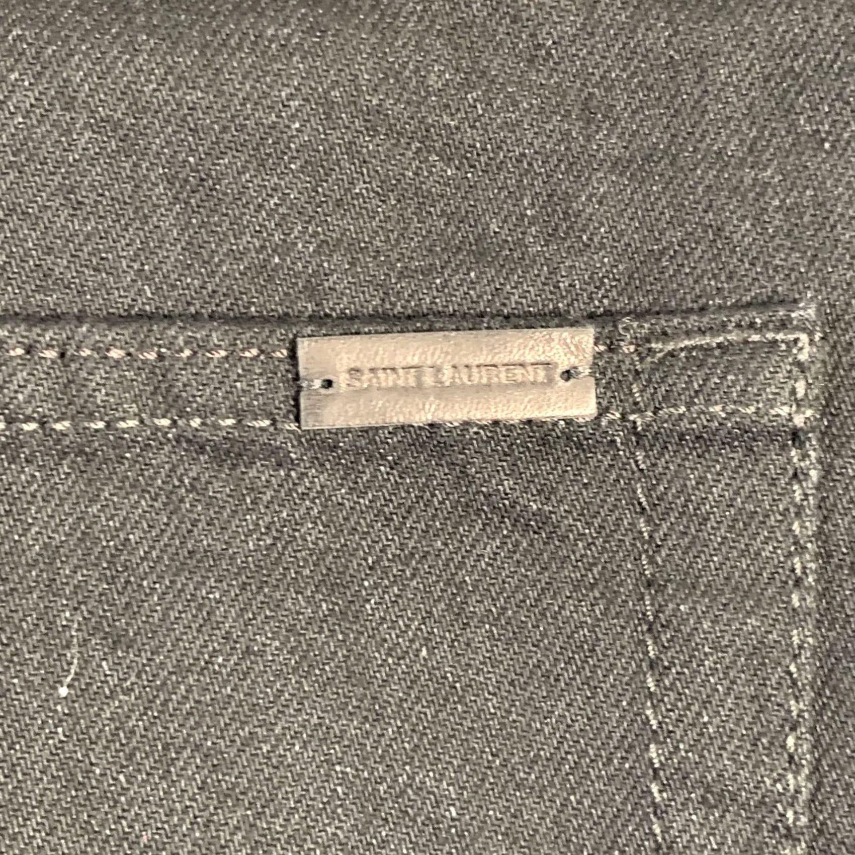 Yves Saint Laurent SAINT LAURENT Black Denim Straight Slim Five Pockets Jeans Size 31 Mens Size US 31 - 3 Thumbnail