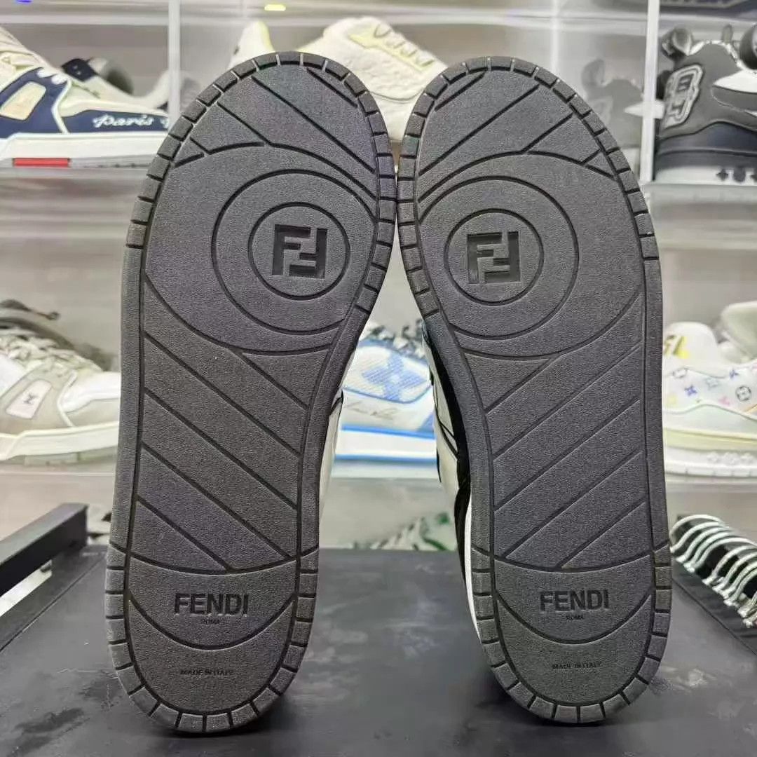 Fendi FENDI Match Leather 43 Low Top Round Toe Lace Sneaker Size US 10 / EU 43 - 6 Thumbnail