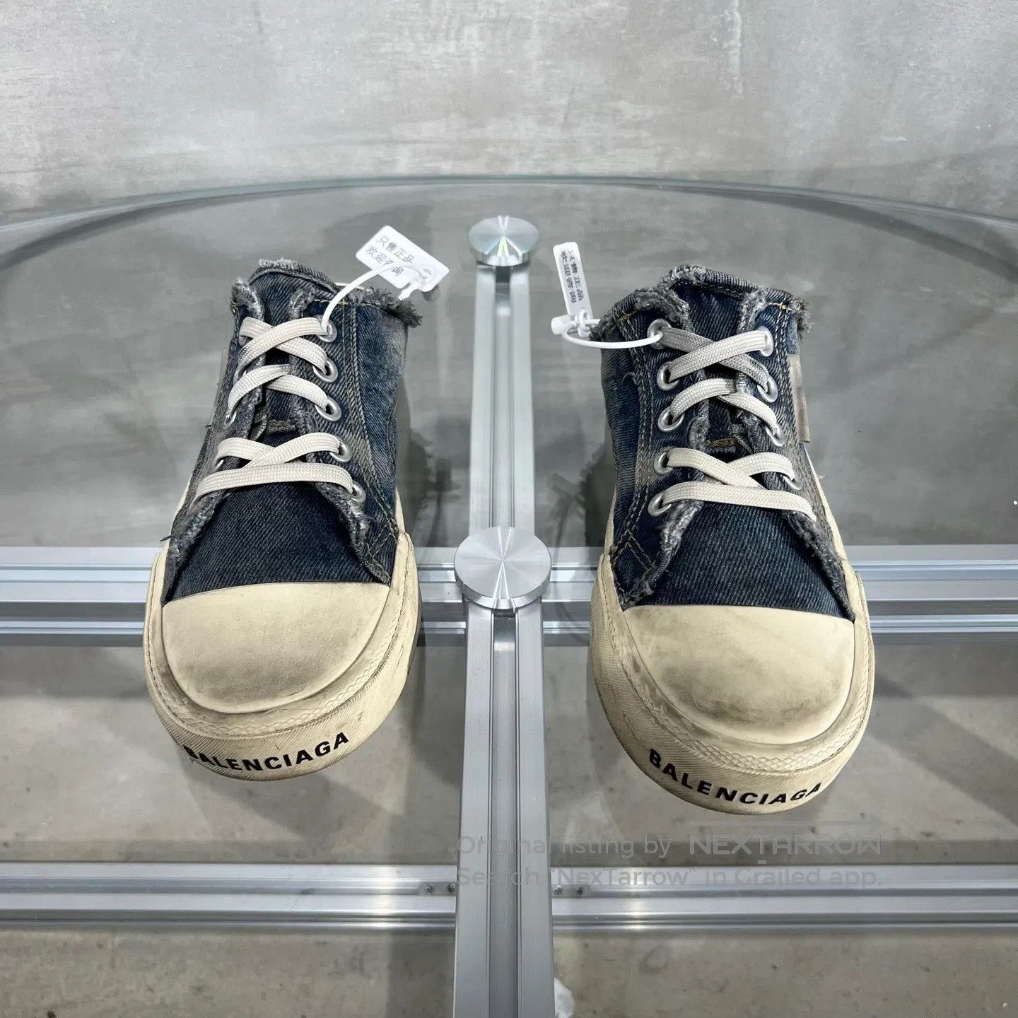 Balenciaga Balenciaga Destroying the denim blue half-trunk Size US 5.5 / IT 35.5 - 2 Thumbnail
